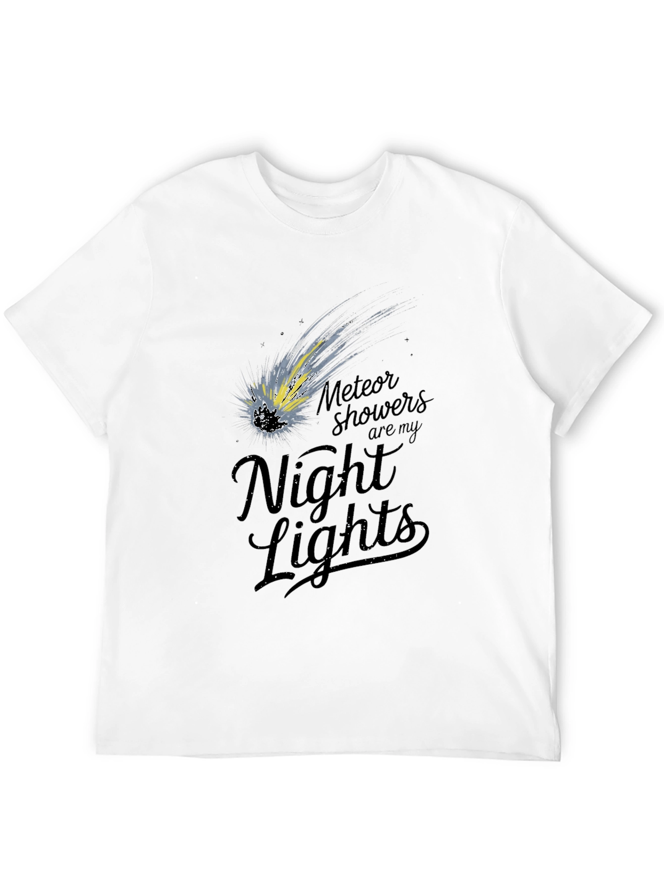 Meteor Shower T-Shirt - Night Lights Design