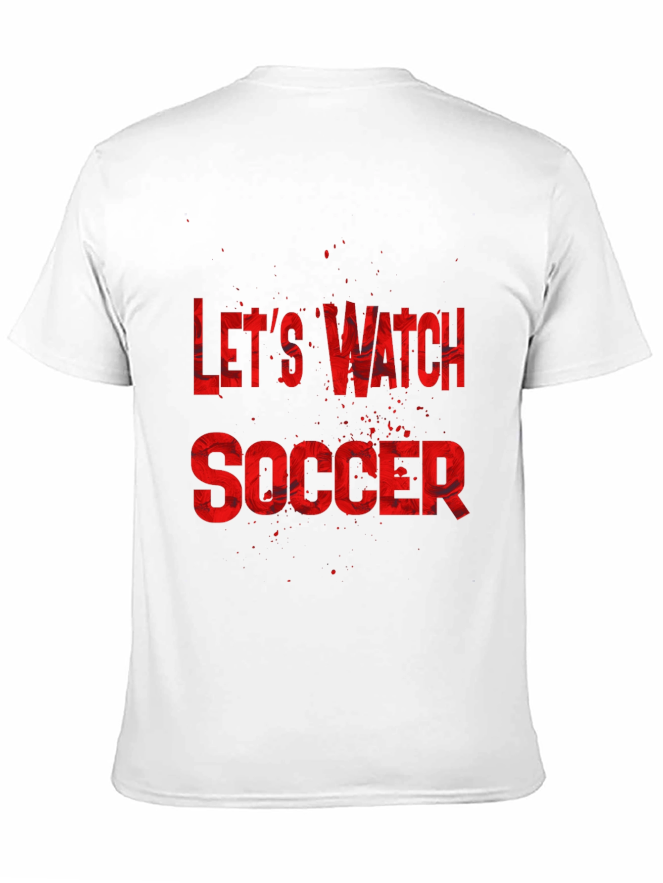 Lets Watch Soccer Graphic Tee - Black T-Shirt