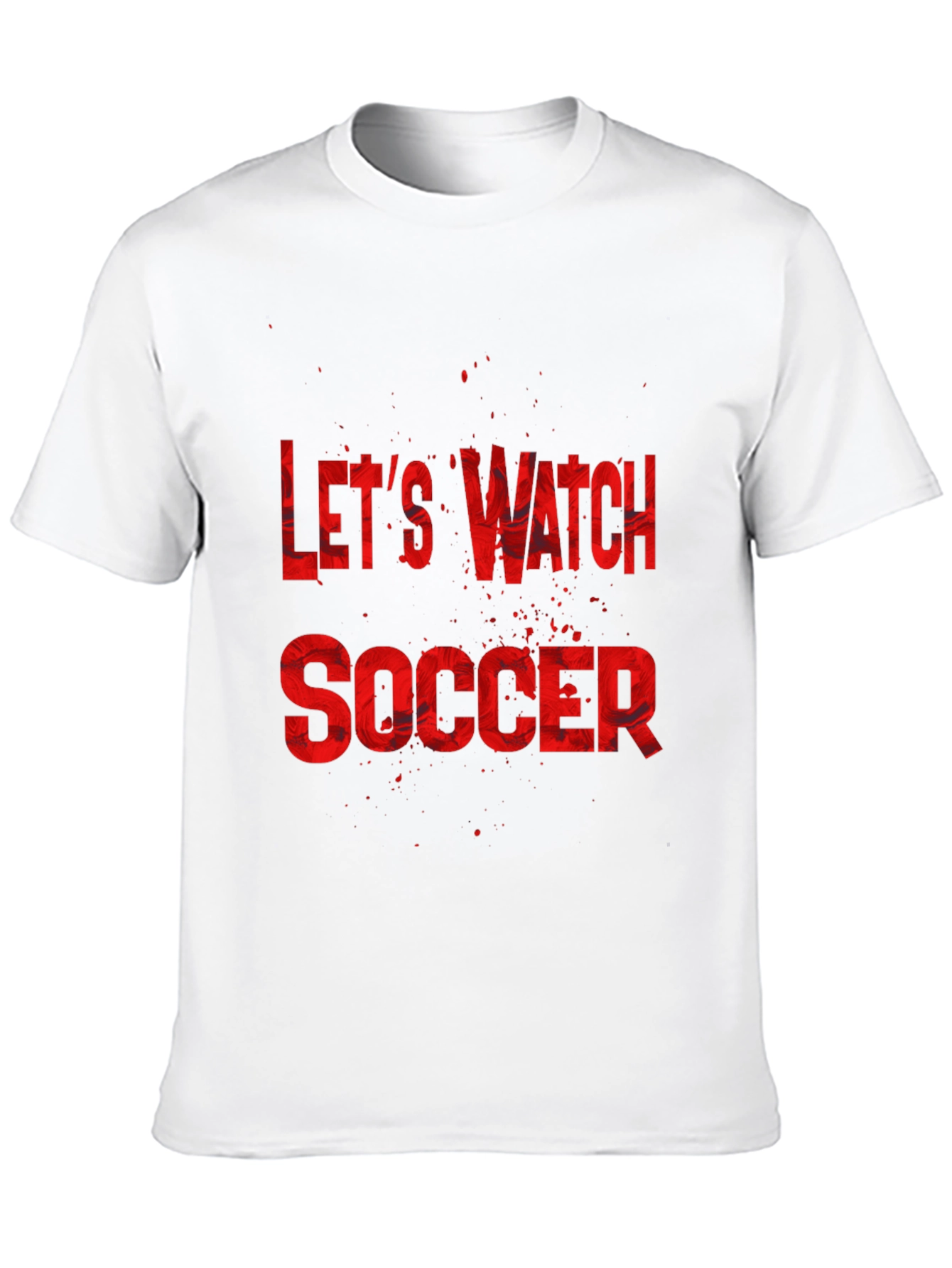 Lets Watch Soccer Graphic Tee - Black T-Shirt