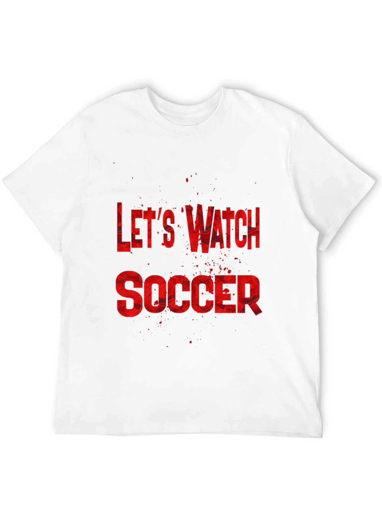 Lets Watch Soccer Graphic Tee - Black T-Shirt