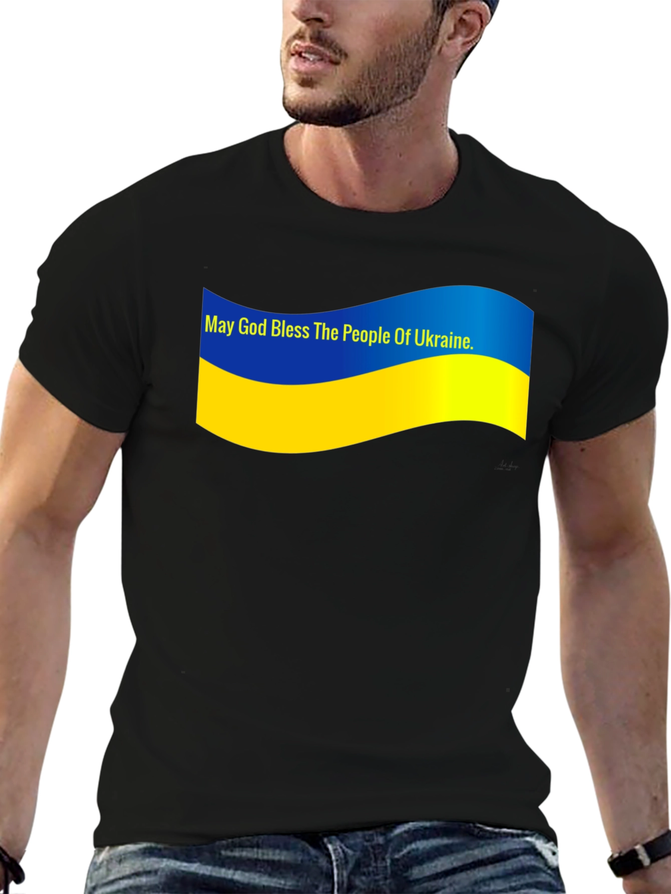 Ukraine Pride T-Shirt - May God Bless Ukraine