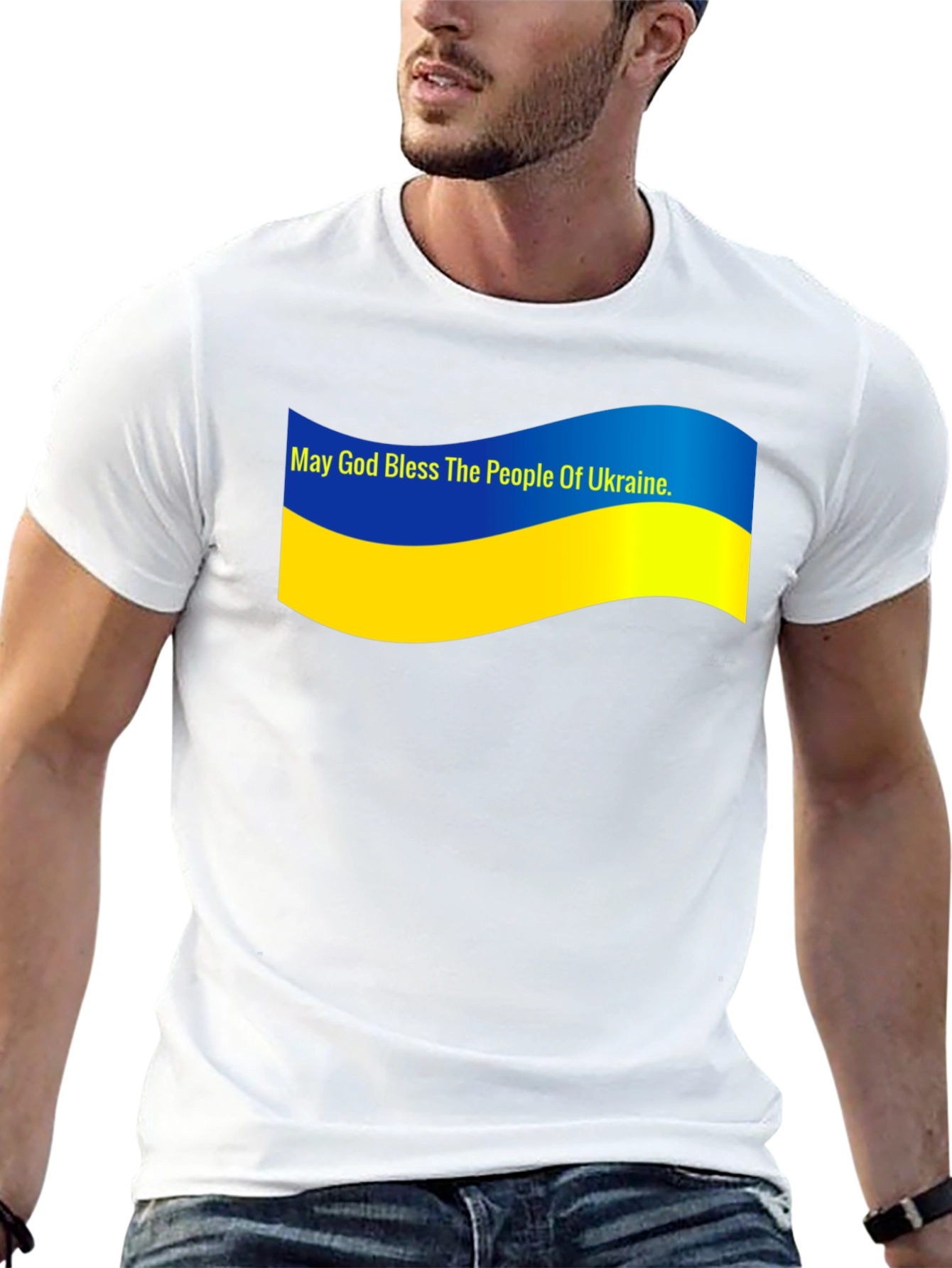 Ukraine Pride T-Shirt - May God Bless Ukraine