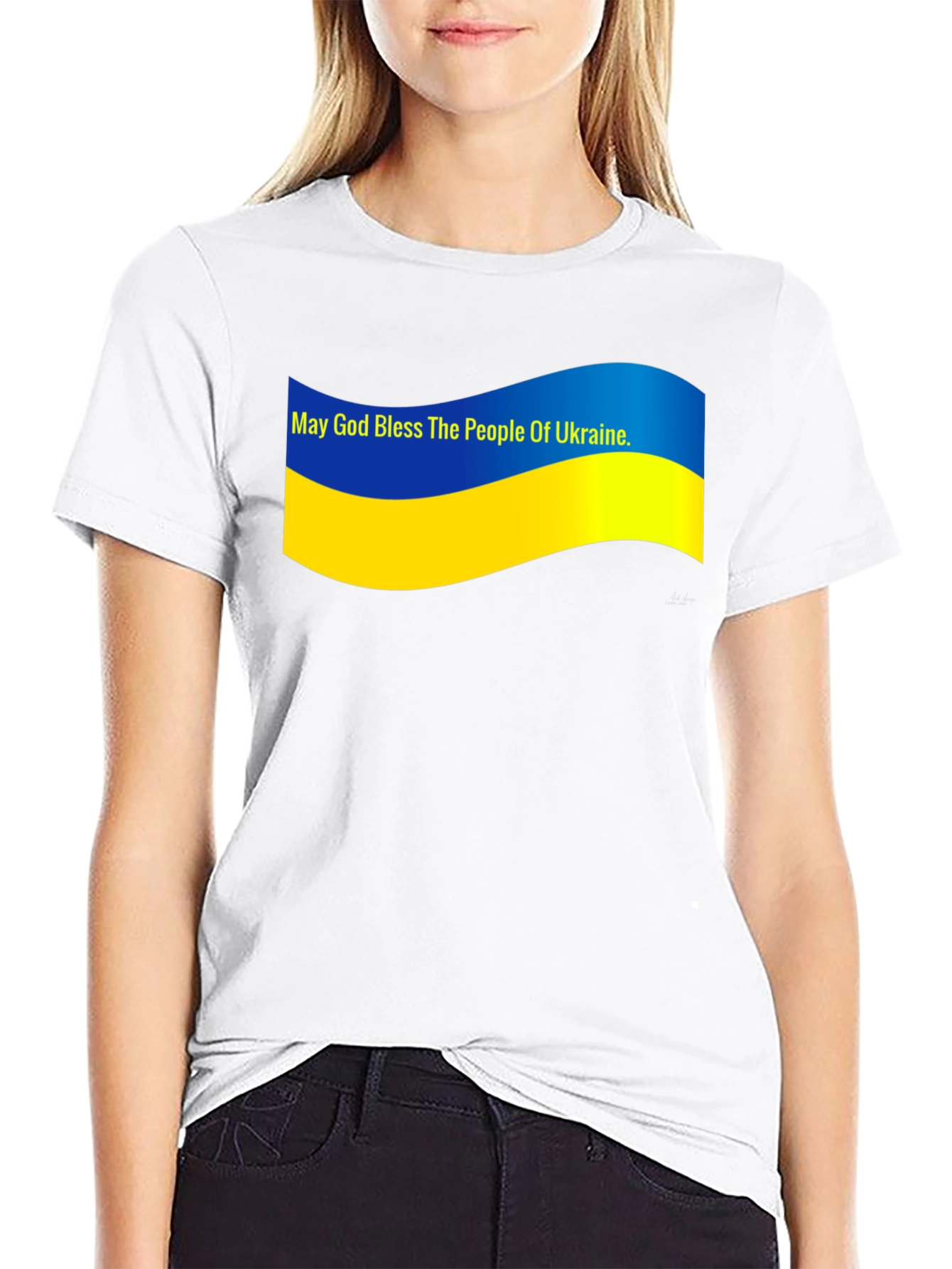 Ukraine Pride T-Shirt - May God Bless Ukraine