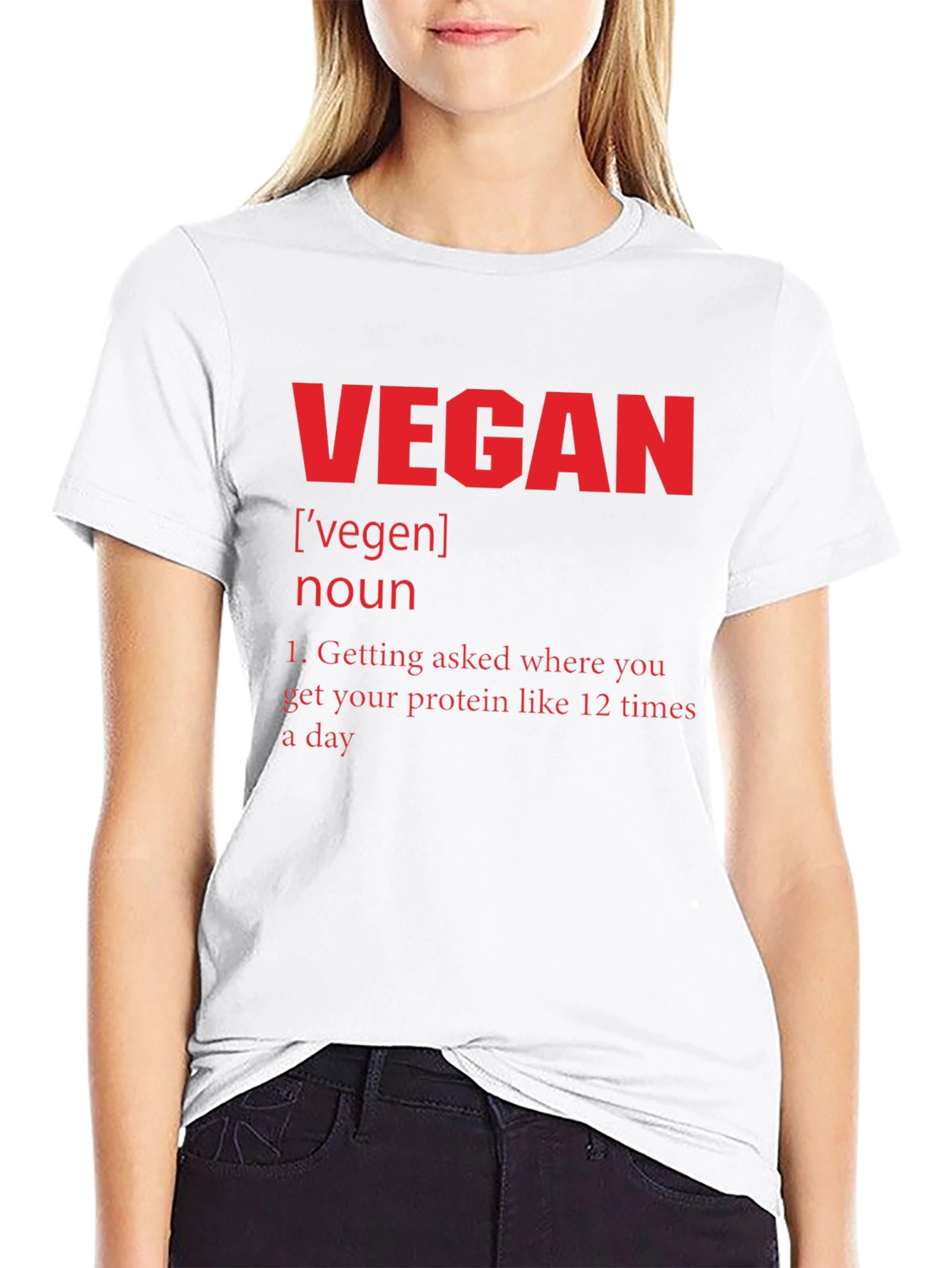 Vegan Definition T-Shirt - Protein Humor Tee