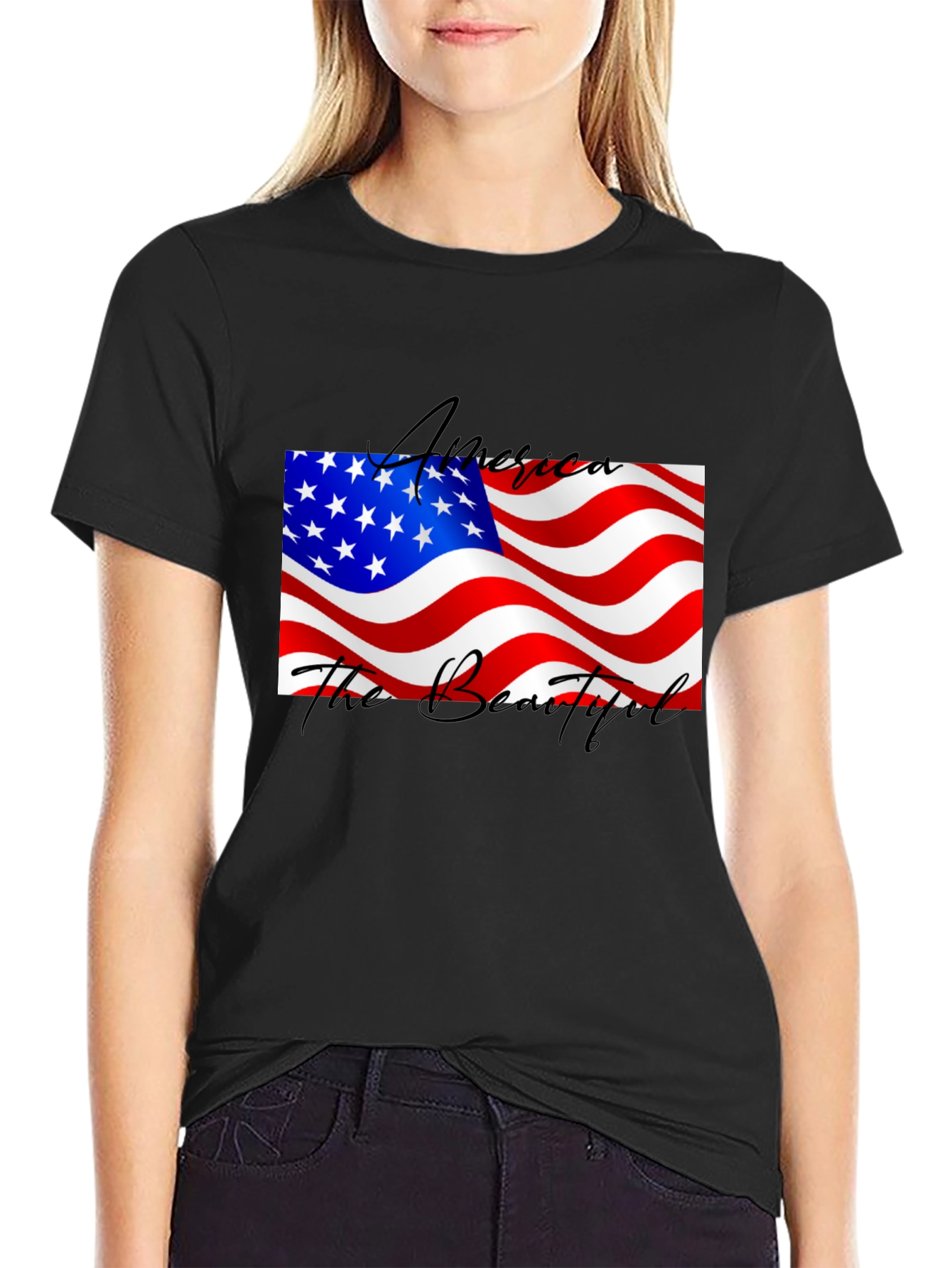 America The Beautiful Patriotic T-Shirt