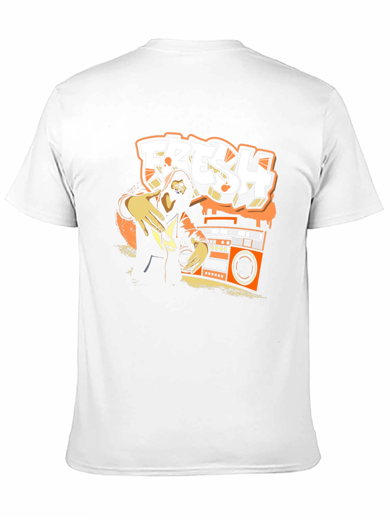 Fresh Graphic Print Black T-Shirt
