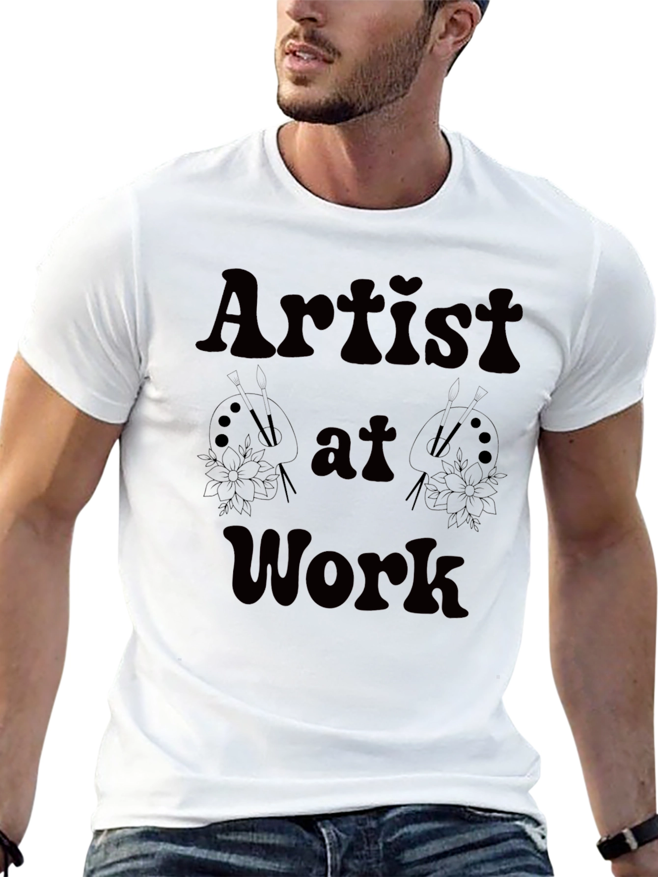 Artist at Work Black Graphic Tee