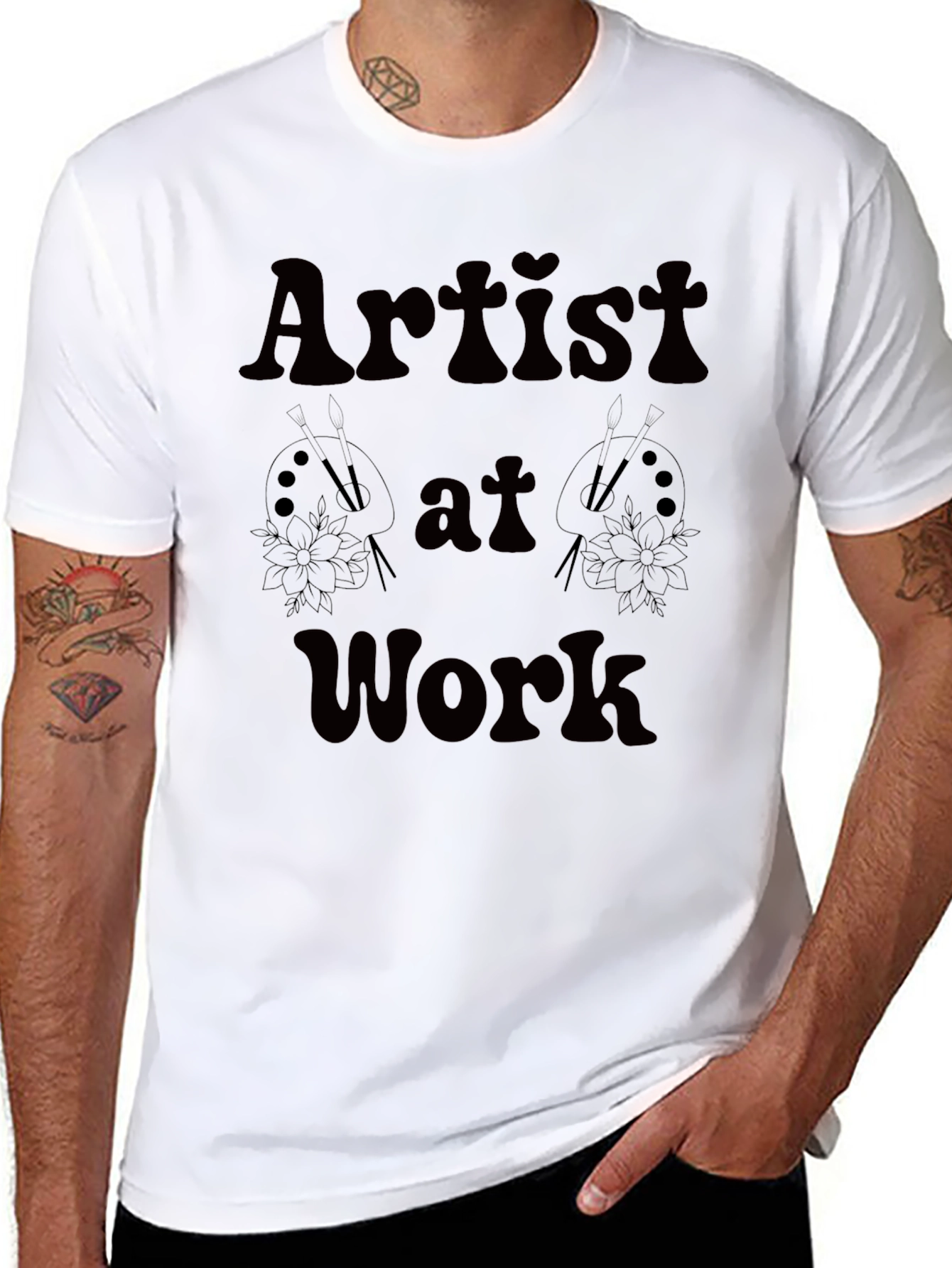 Artist at Work Black Graphic Tee