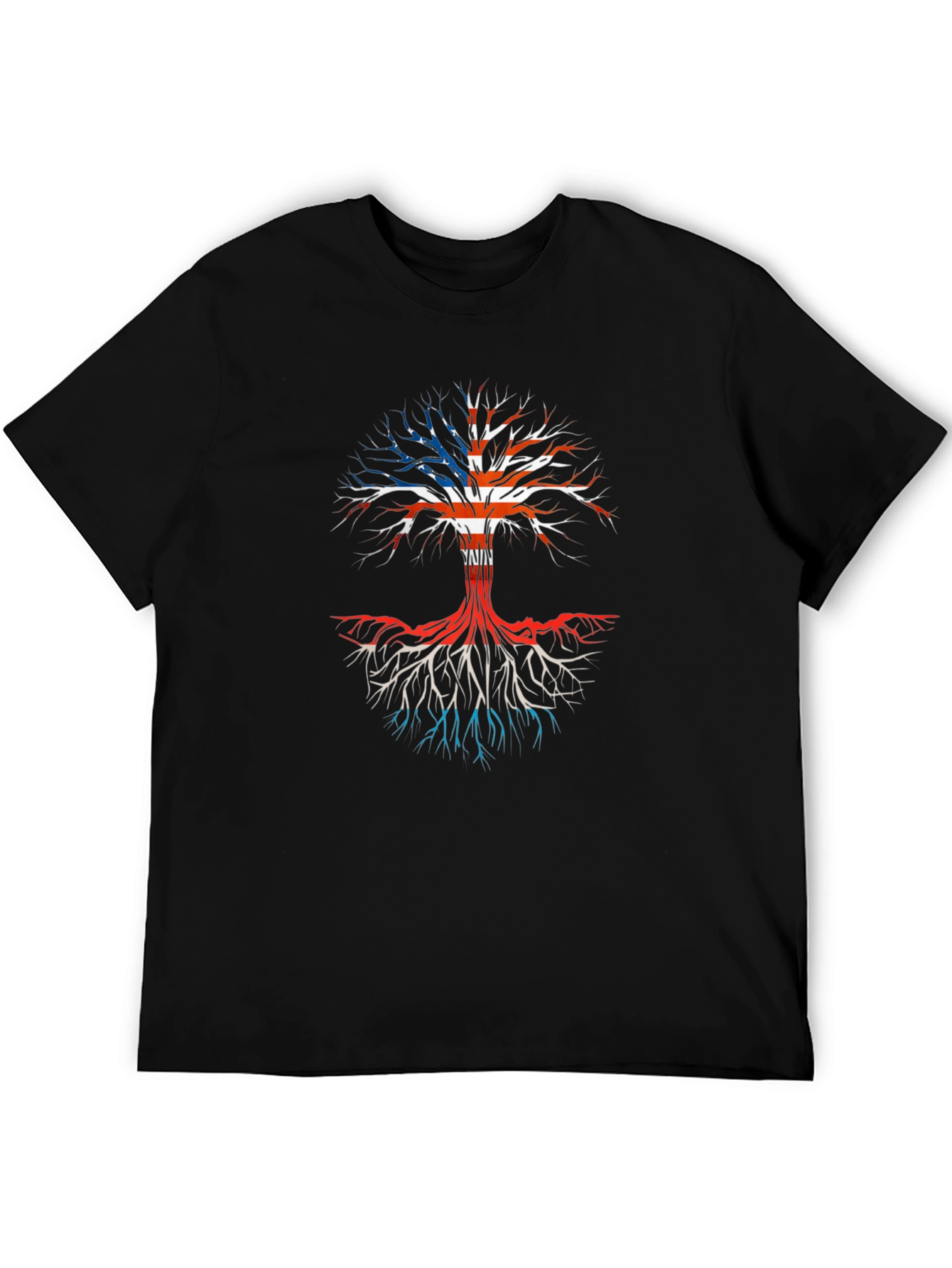 USA Roots Tree Graphic T-Shirt