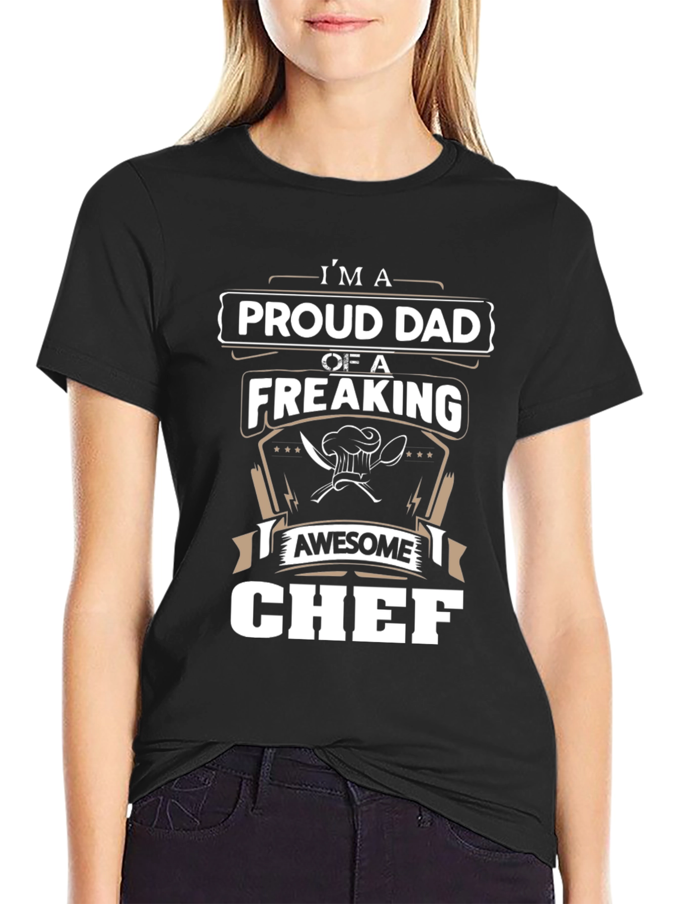 Proud Dad of an Awesome Chef - Graphic T-Shirt