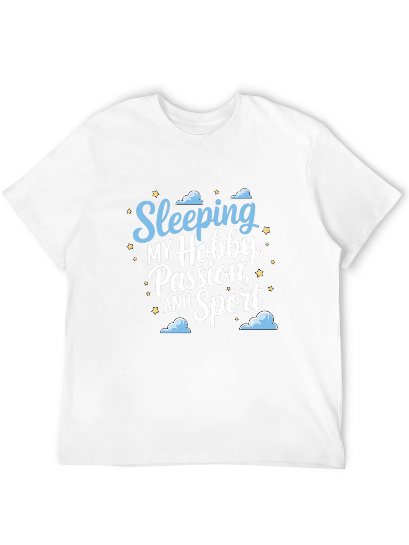 Sleeping Hobby Passion Sport Black T-Shirt