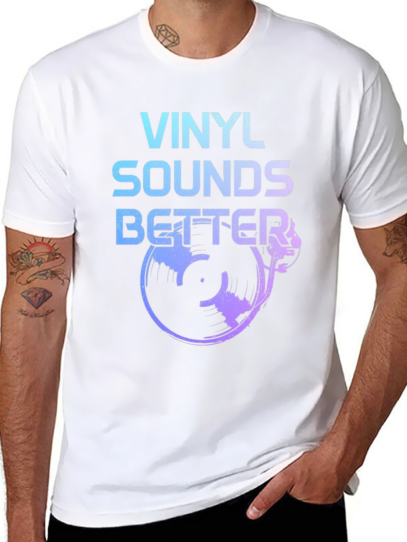 Vinyl Sounds Better Black T-Shirt
