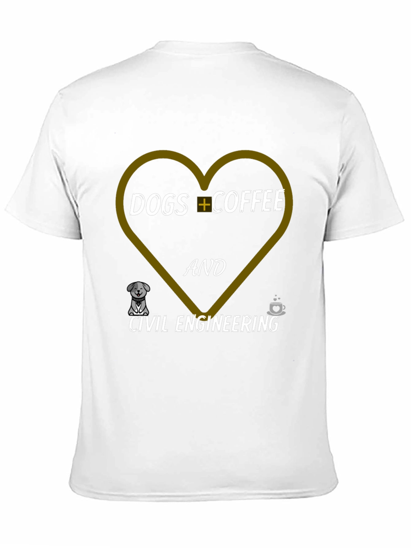 Dogs Coffee Civil Engineering T-Shirt