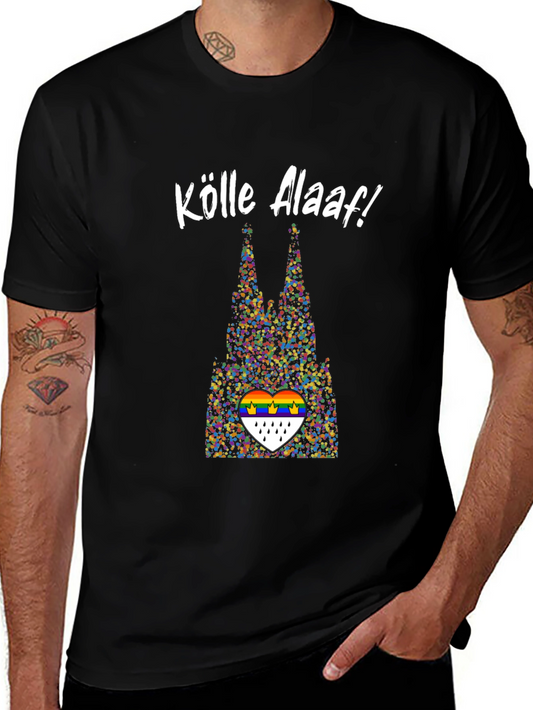 Köln Pride T-Shirt - Colorful Cologne Cathedral Design