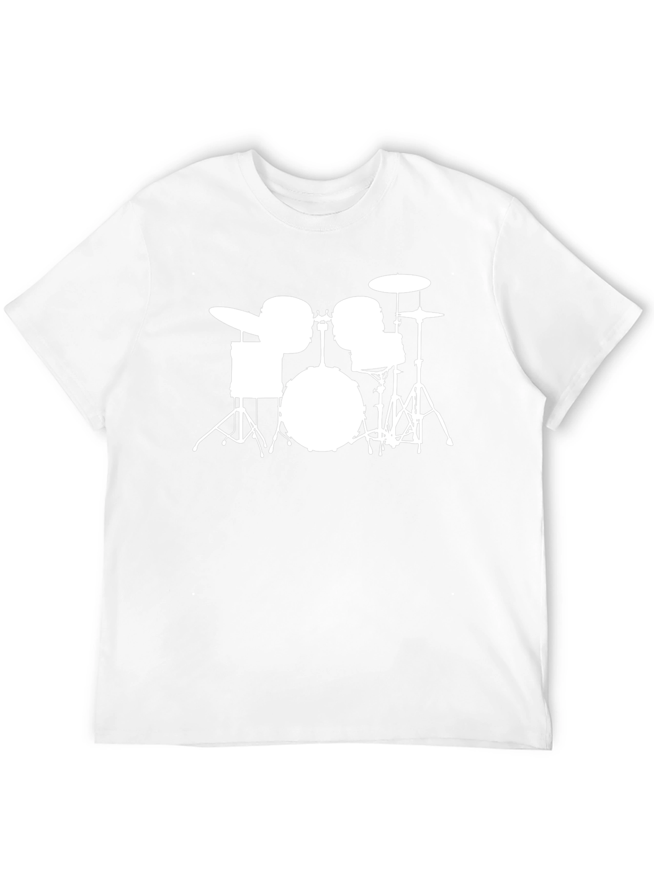 Drum Set Silhouette T-Shirt - Musician Tee