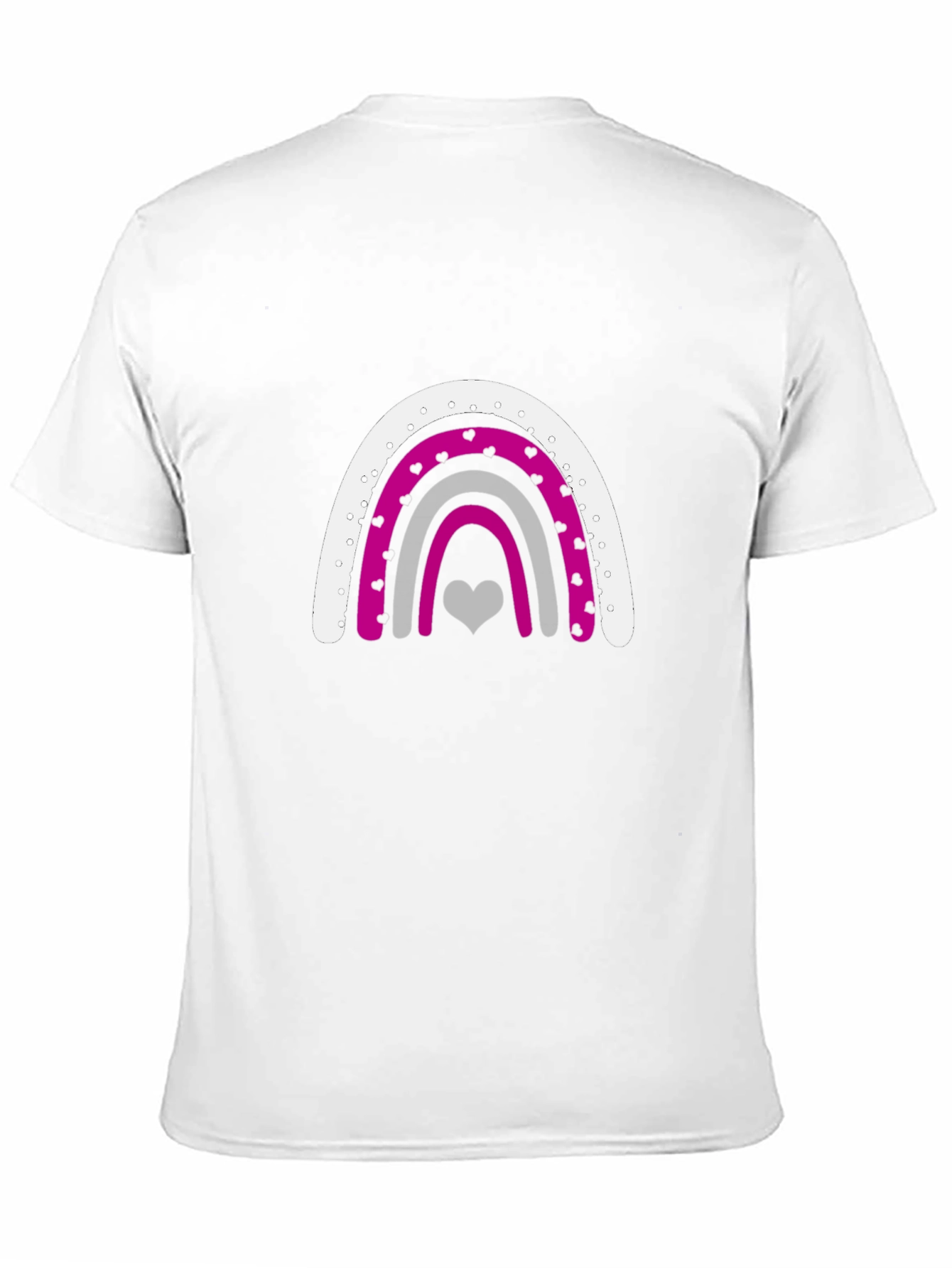 Aromantic Pride Rainbow Heart T-Shirt