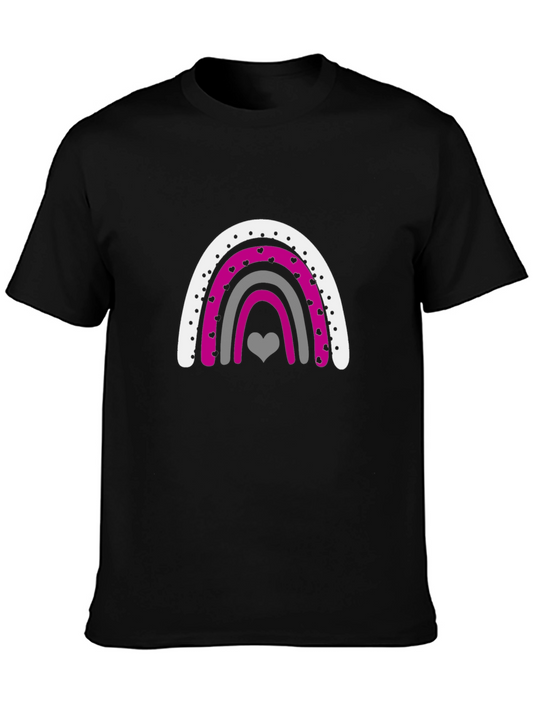 Aromantic Pride Rainbow Heart T-Shirt