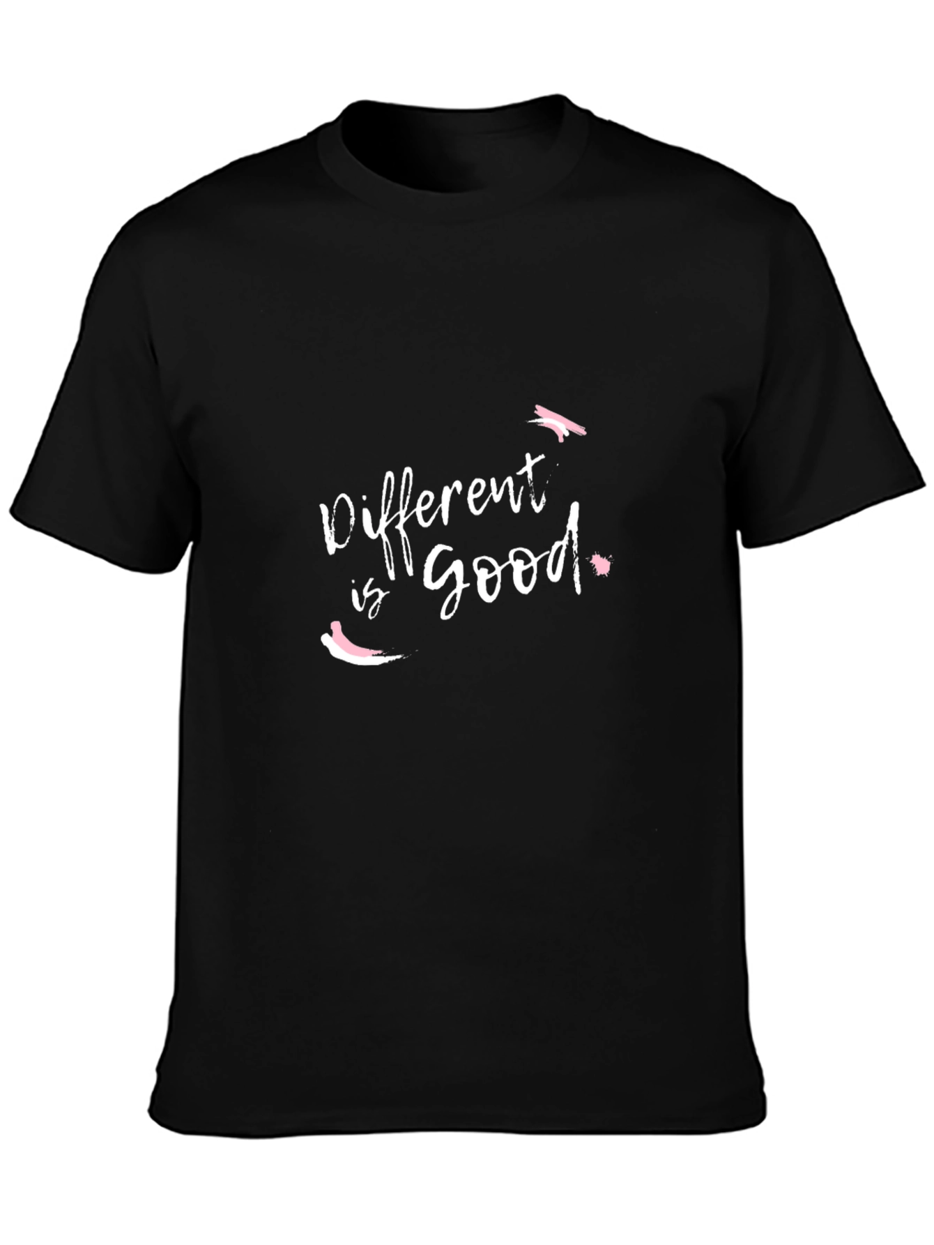 Different is Good Black Graphic Tee
