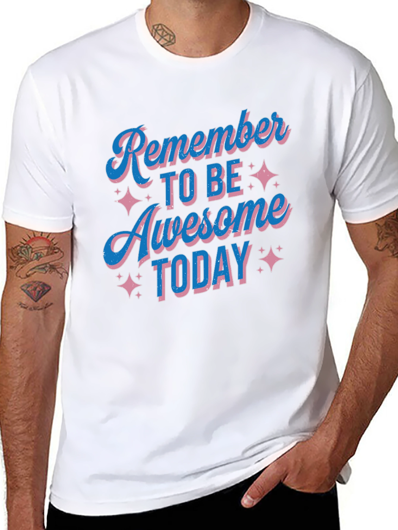 Awesome Today Graphic Tee - Black Cotton T-Shirt