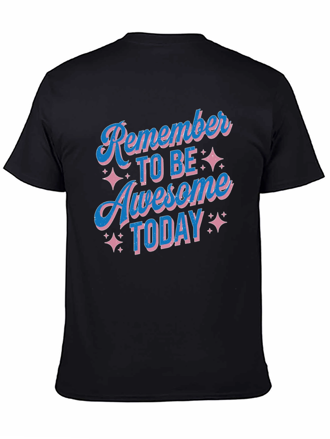 Awesome Today Graphic Tee - Black Cotton T-Shirt