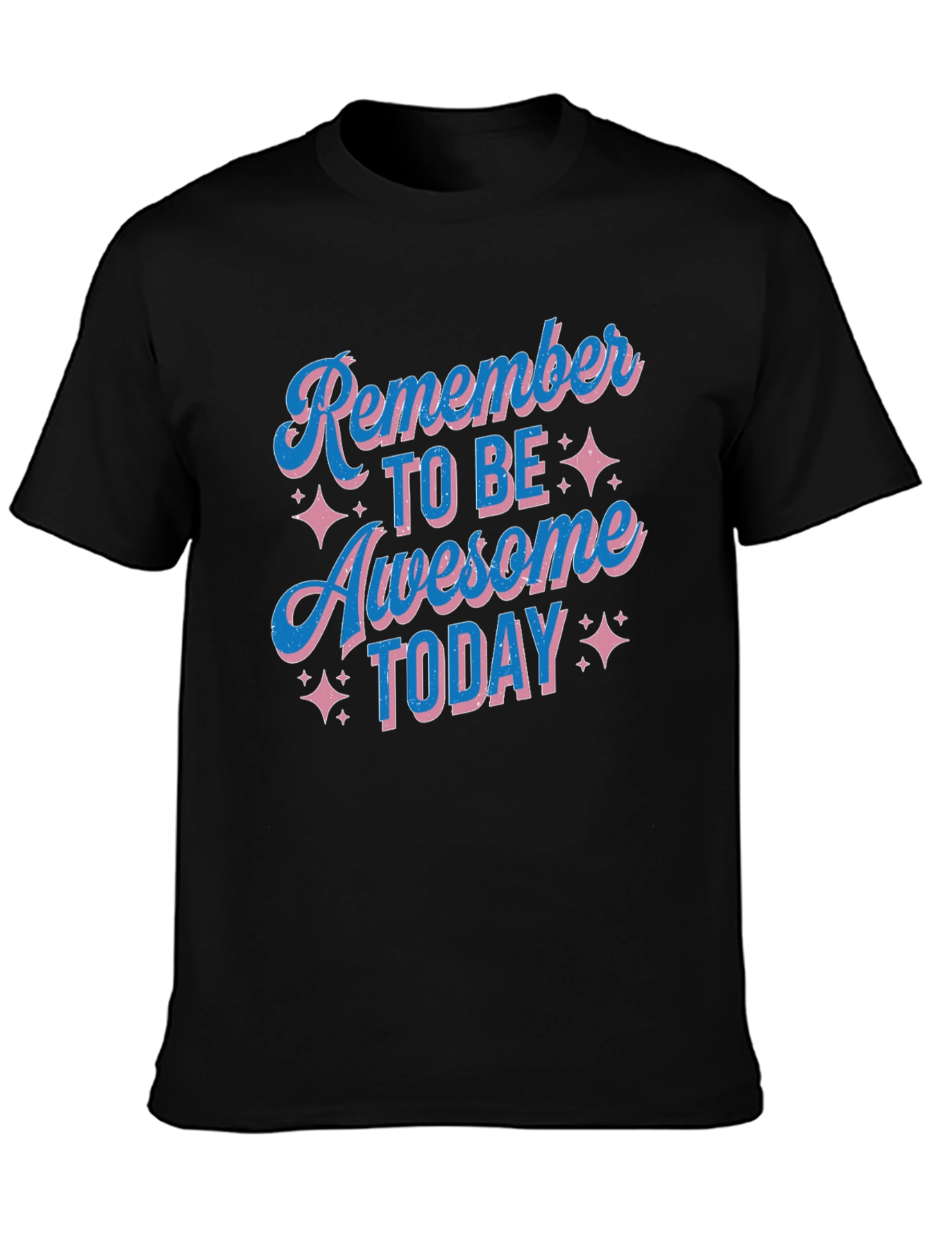 Awesome Today Graphic Tee - Black Cotton T-Shirt