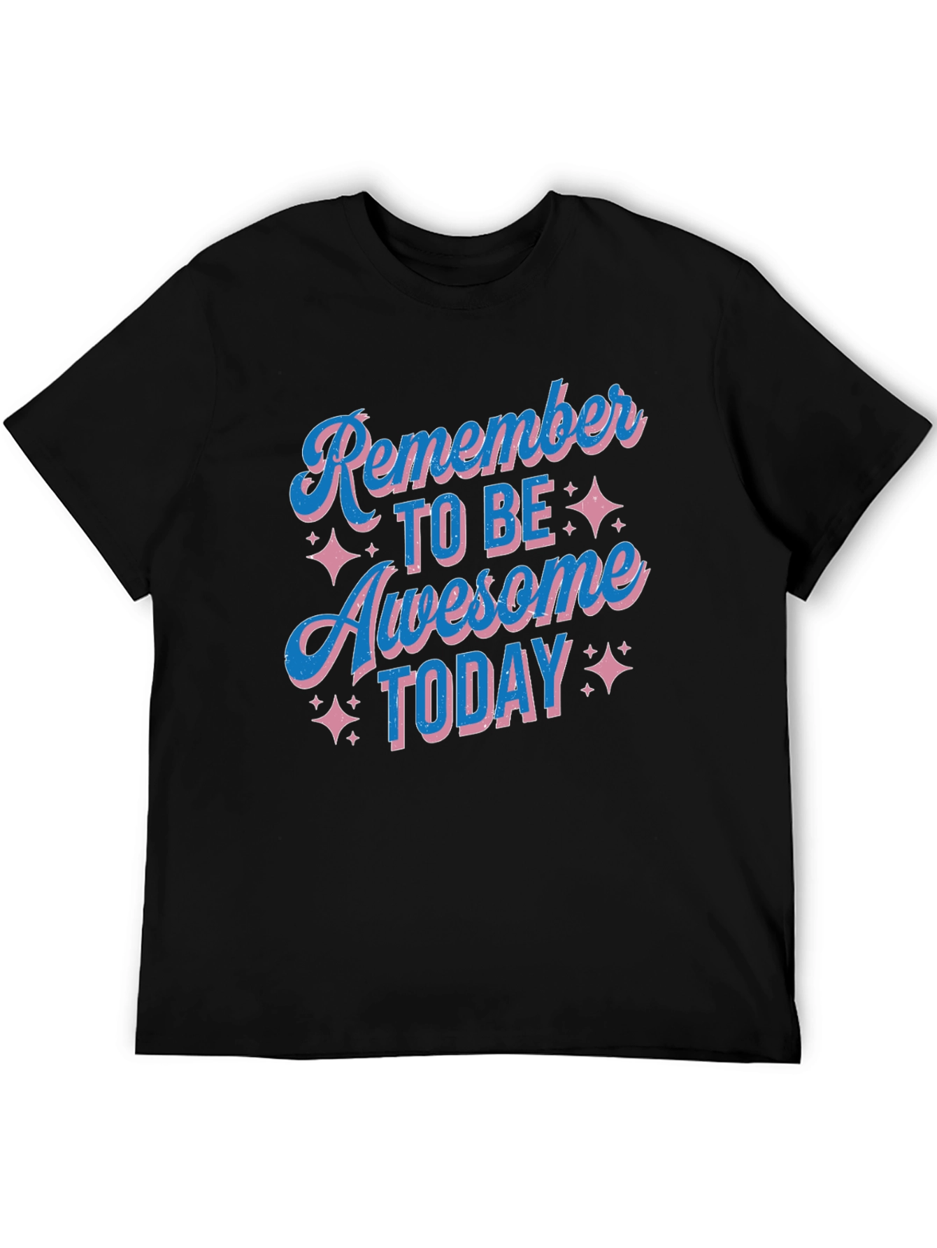 Awesome Today Graphic Tee - Black Cotton T-Shirt