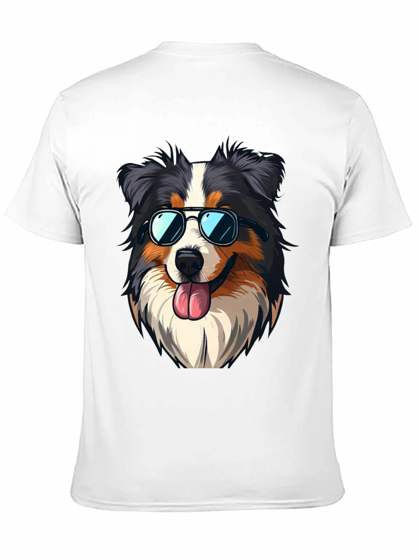 Cool Dog Graphic Tee - Aussie with Sunglasses