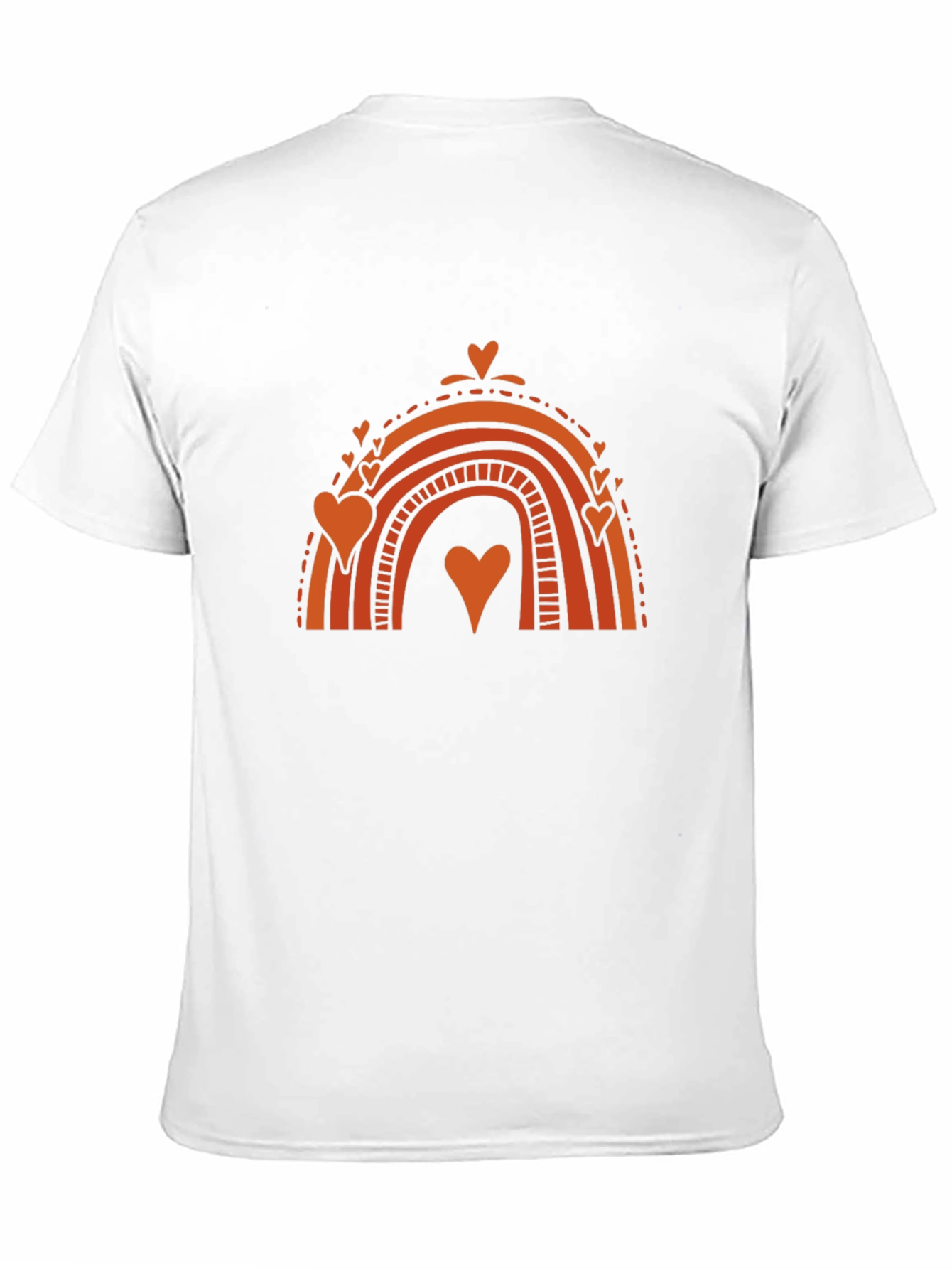Heart Rainbow Graphic Tee - Stylish Black T-Shirt
