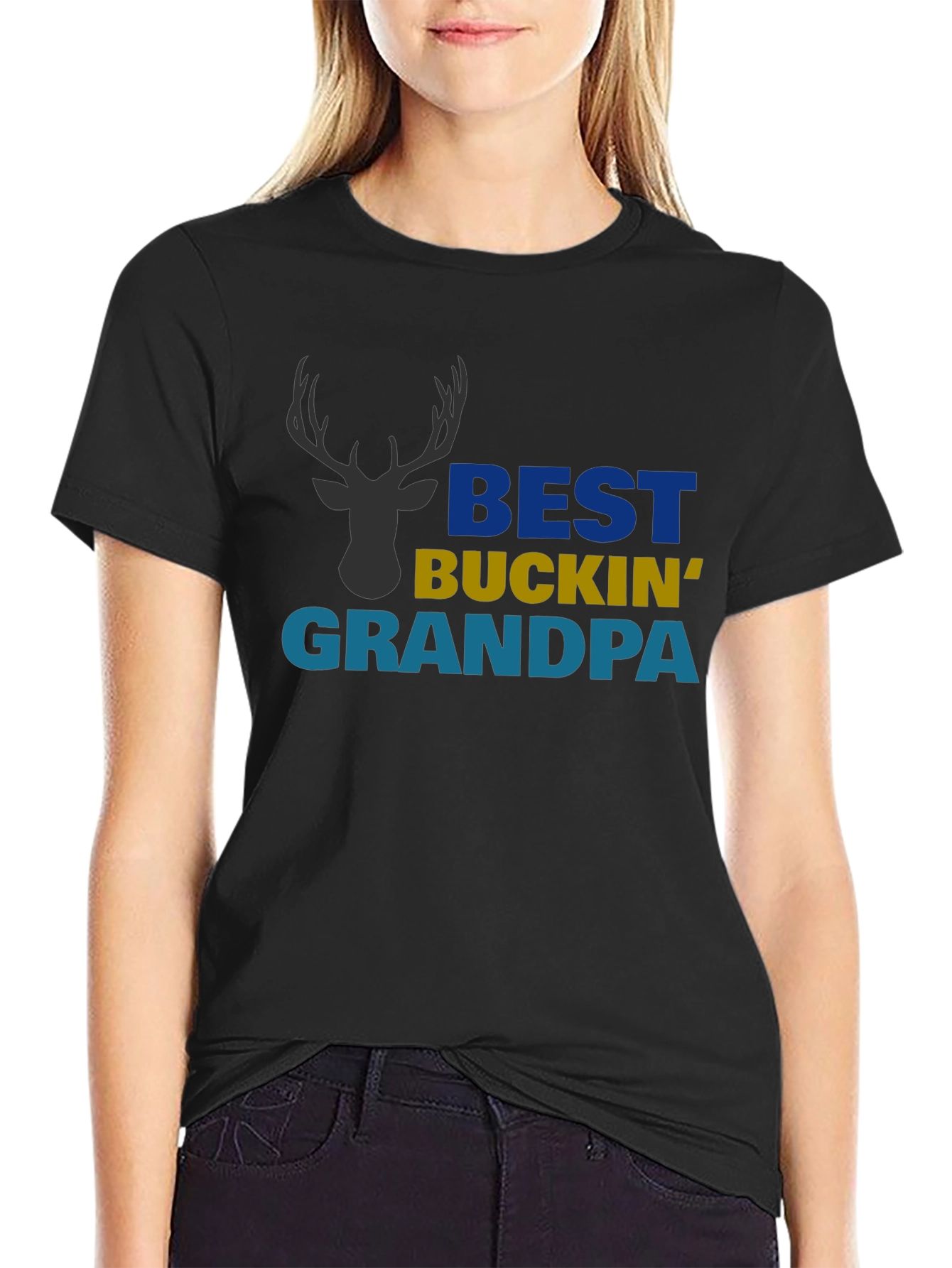 Best Buckin Grandpa Graphic T-Shirt