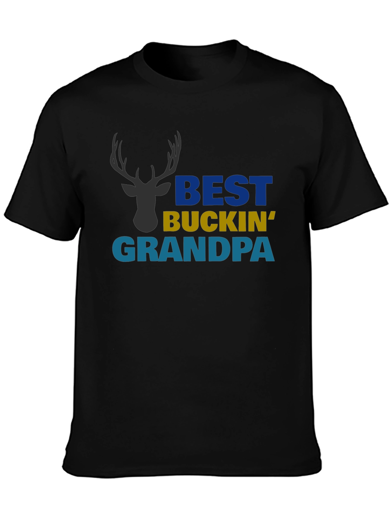 Best Buckin Grandpa Graphic T-Shirt