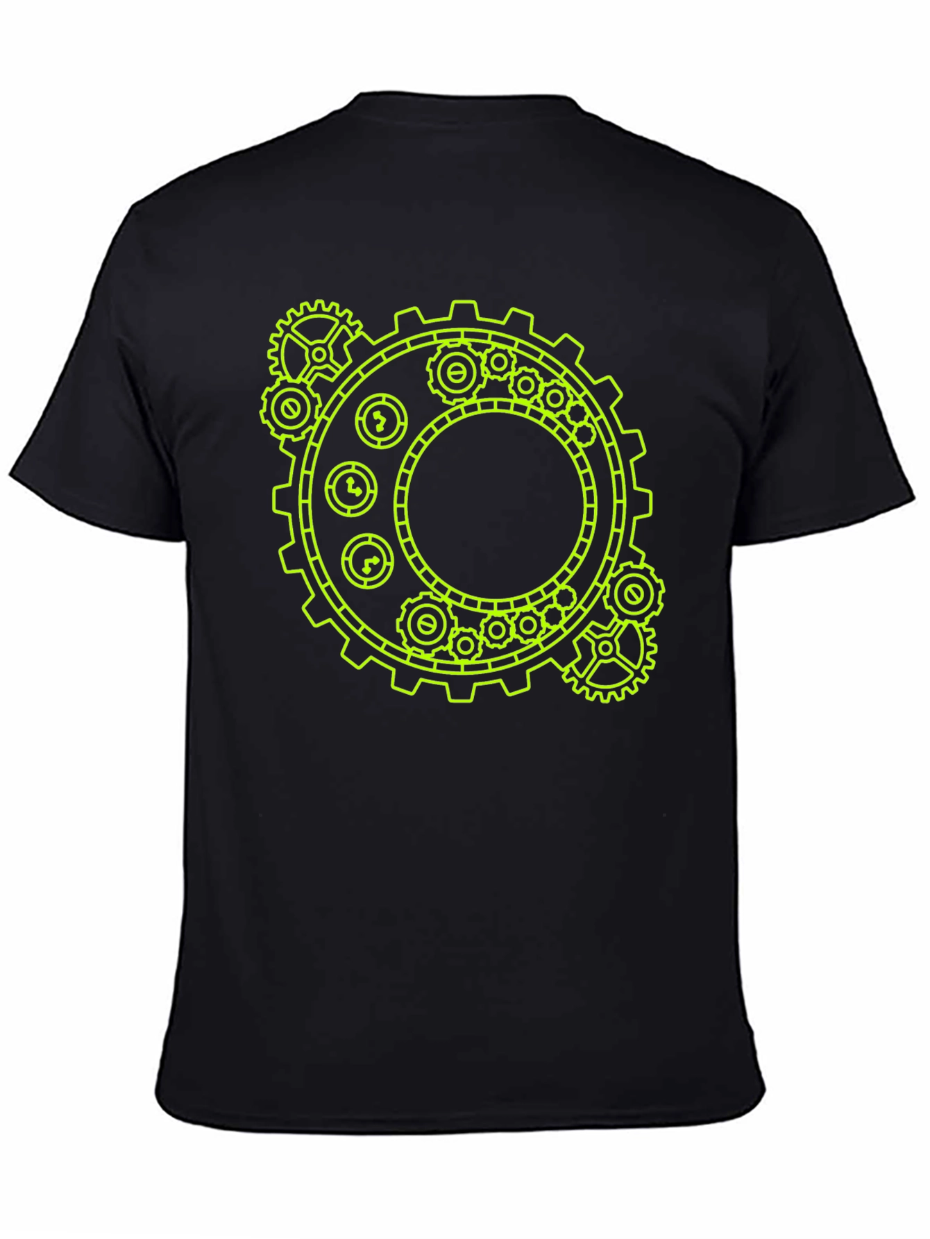Steampunk Gear Graphic Tee - Black
