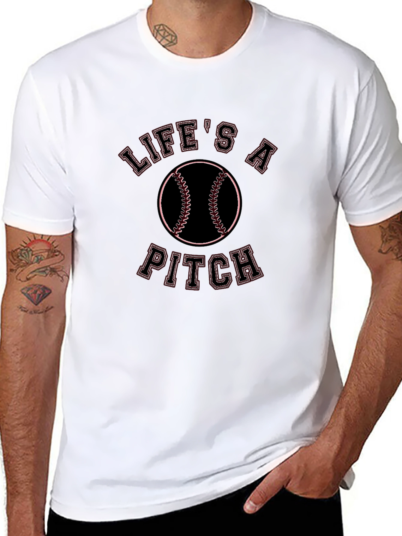 Lifes a Pitch Baseball T-Shirt