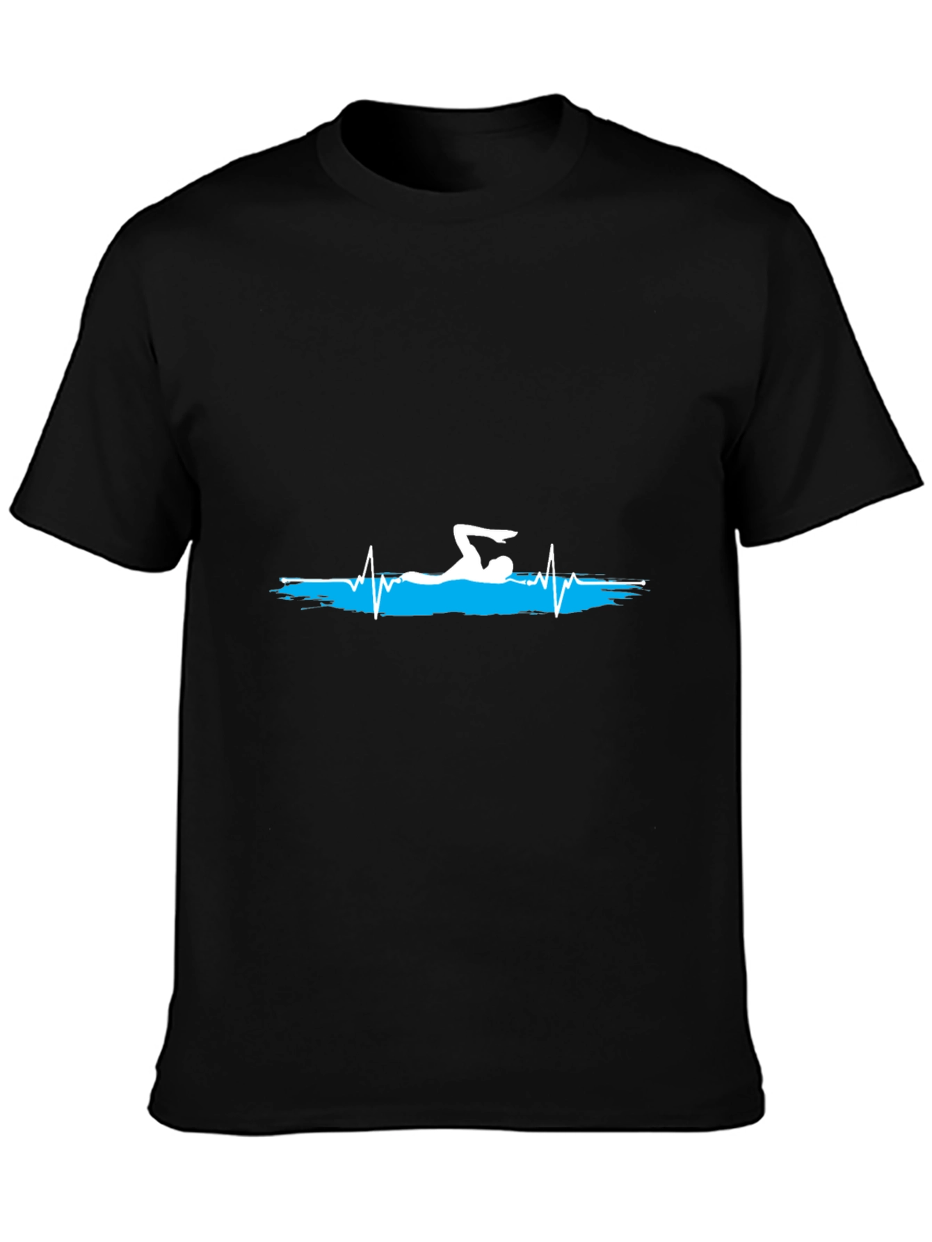 Swimmer Heartbeat Graphic T-Shirt