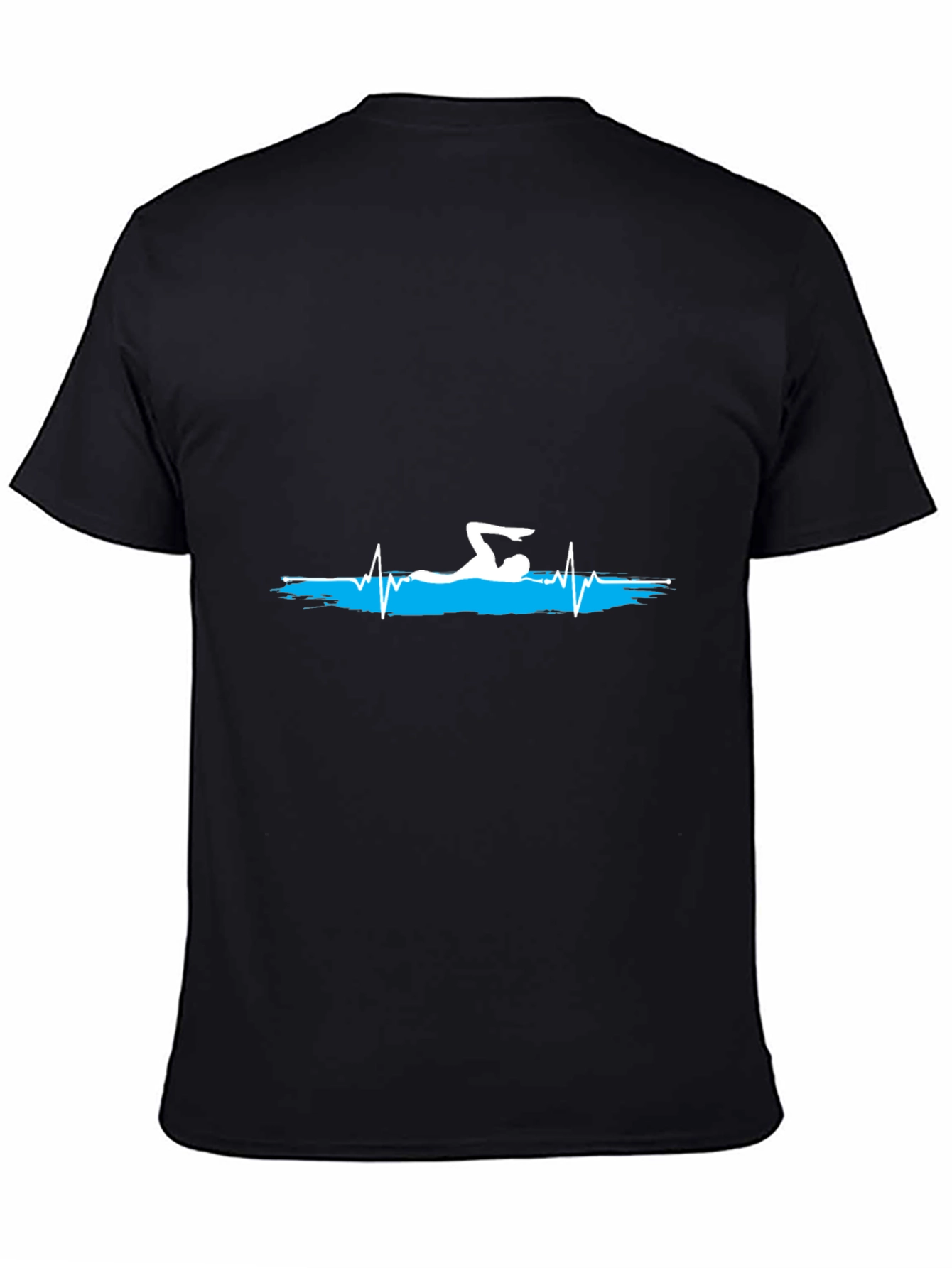 Swimmer Heartbeat Graphic T-Shirt