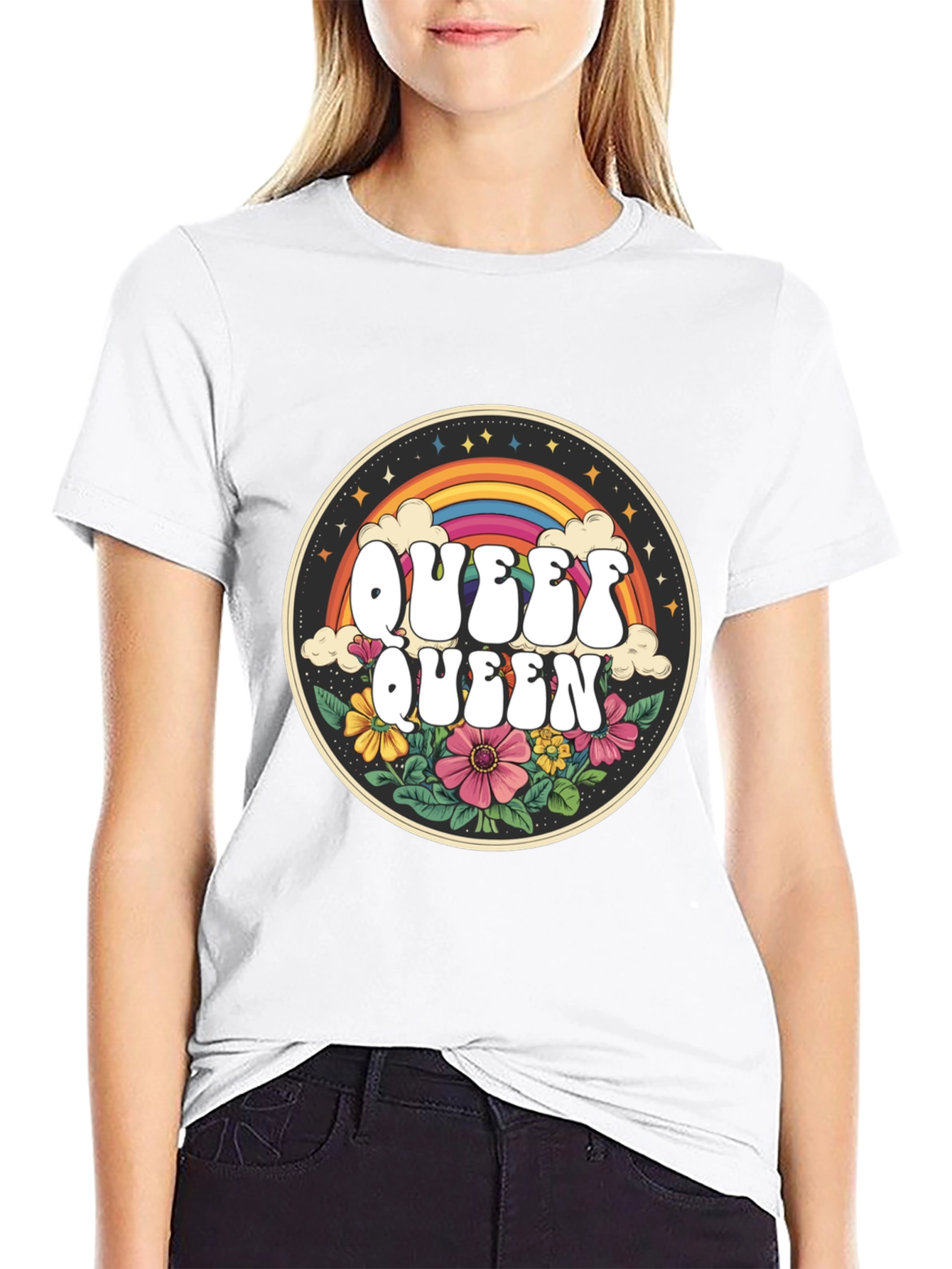 Queer Queen Retro Graphic T-Shirt