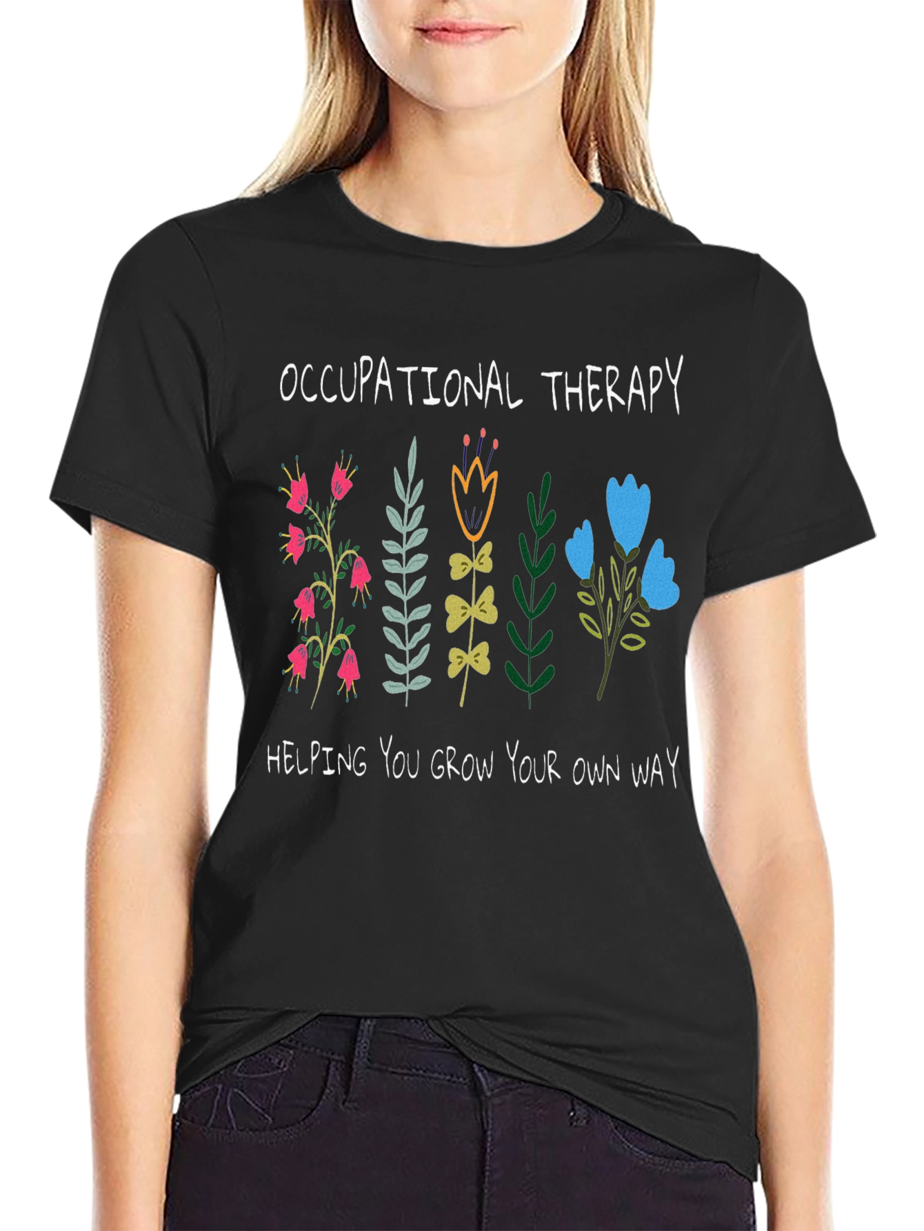 Occupational Therapy Flower Graphic T-Shirt