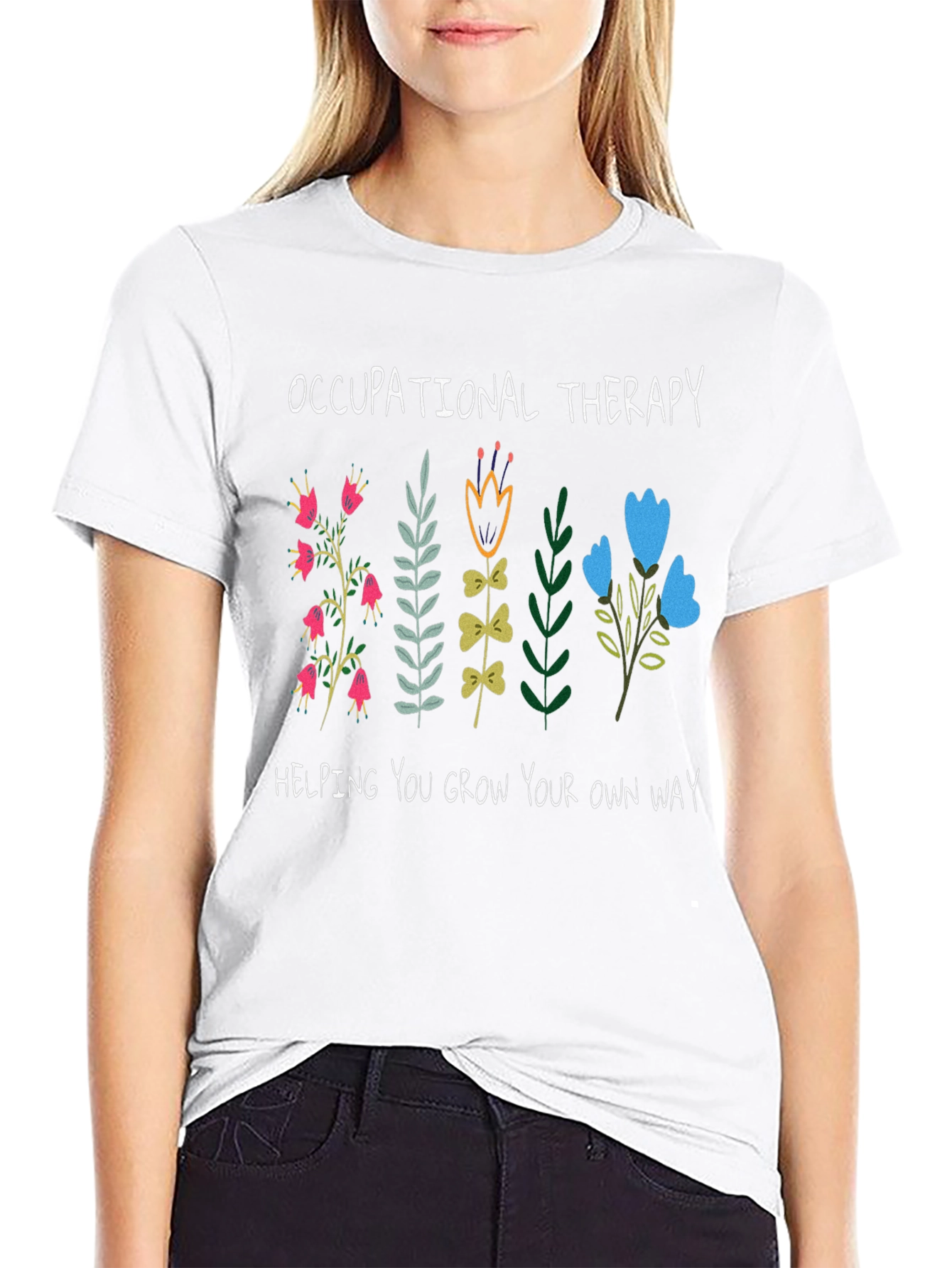 Occupational Therapy Flower Graphic T-Shirt