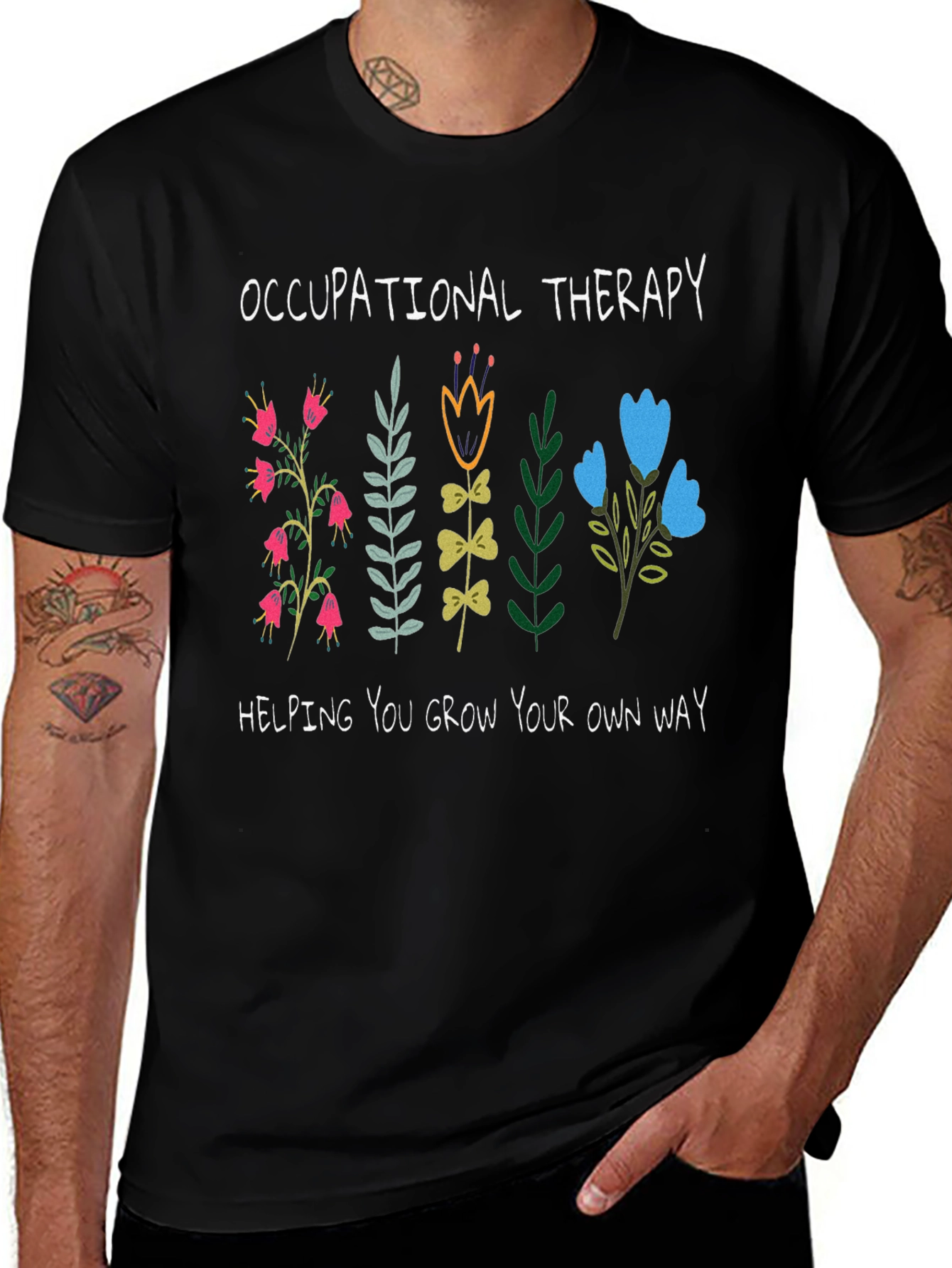 Occupational Therapy Flower Graphic T-Shirt