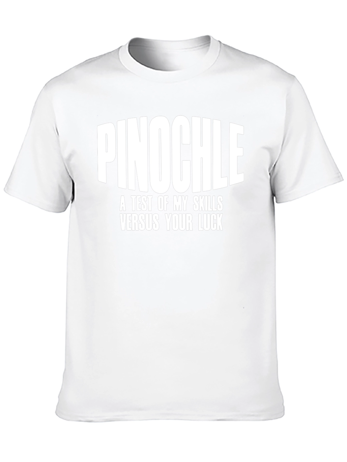 Pinochle Skills vs Luck Black T-Shirt