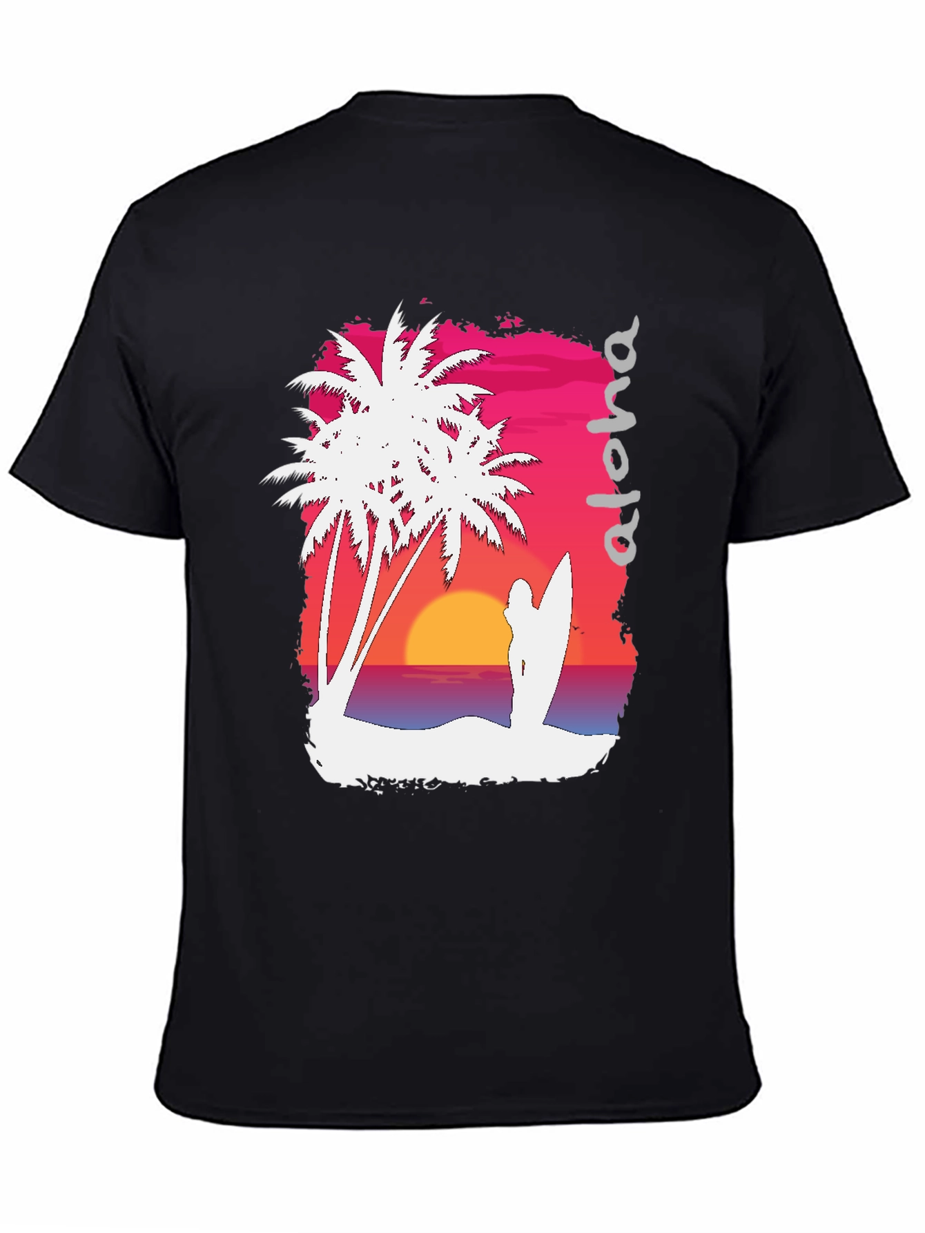 Aloha Sunset Graphic Tee - Tropical Vibe