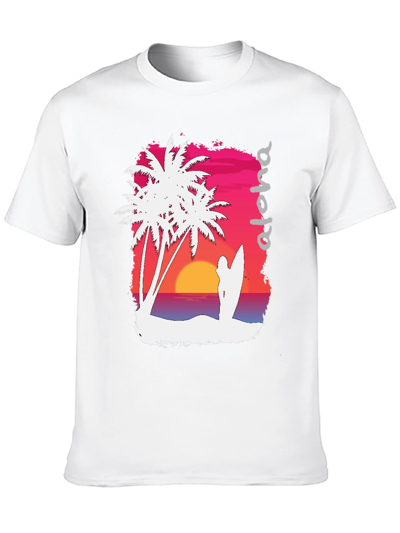 Aloha Sunset Graphic Tee - Tropical Vibe