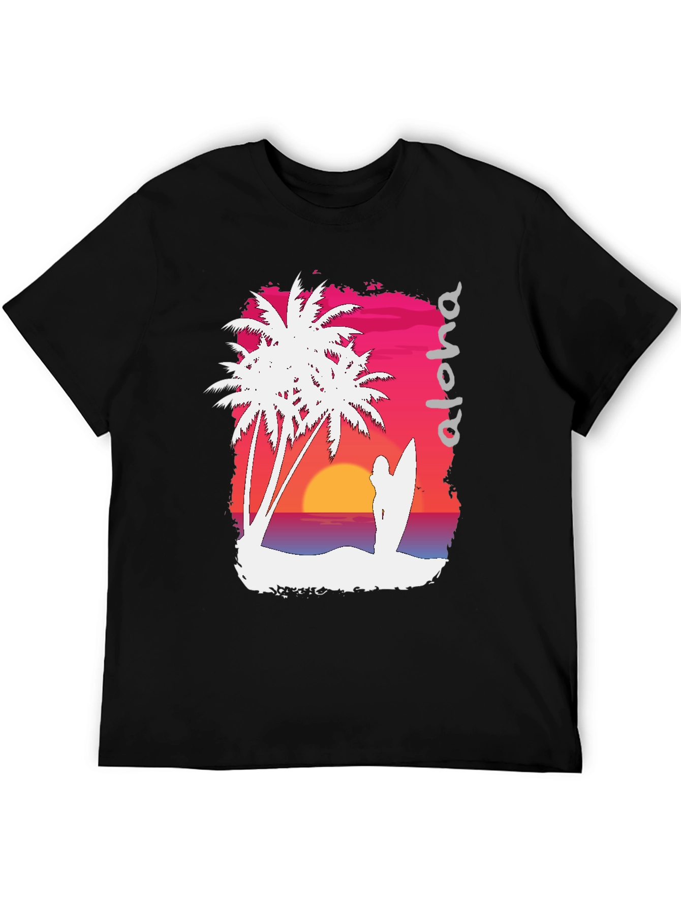 Aloha Sunset Graphic Tee - Tropical Vibe