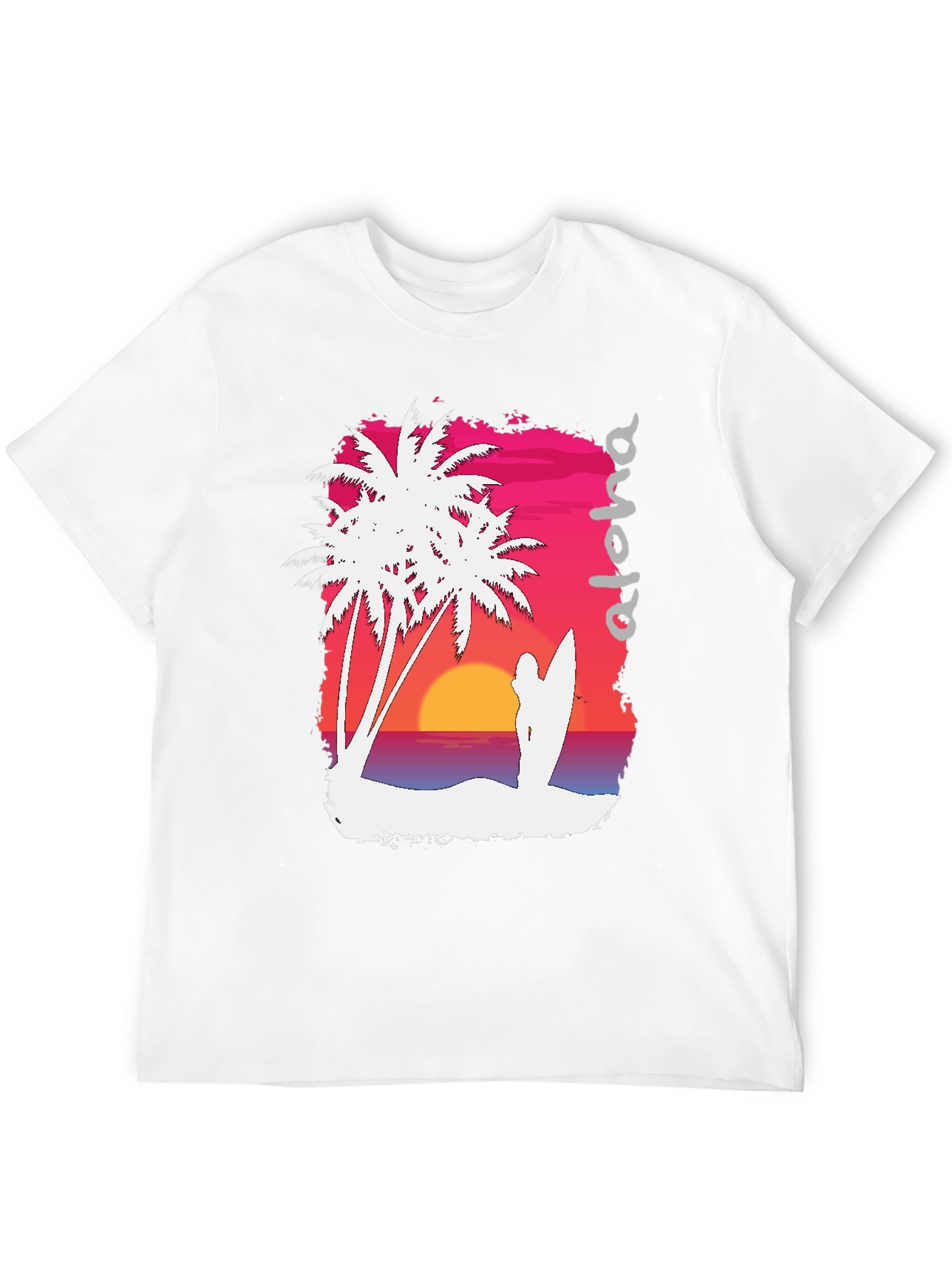Aloha Sunset Graphic Tee - Tropical Vibe