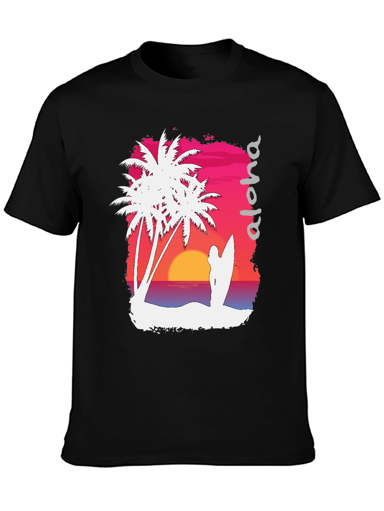 Aloha Sunset Graphic Tee - Tropical Vibe