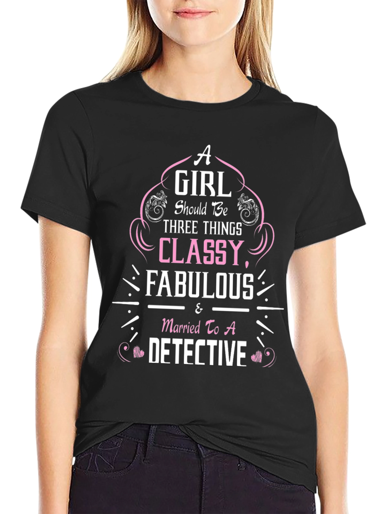 Classy Detective Wife T-Shirt
