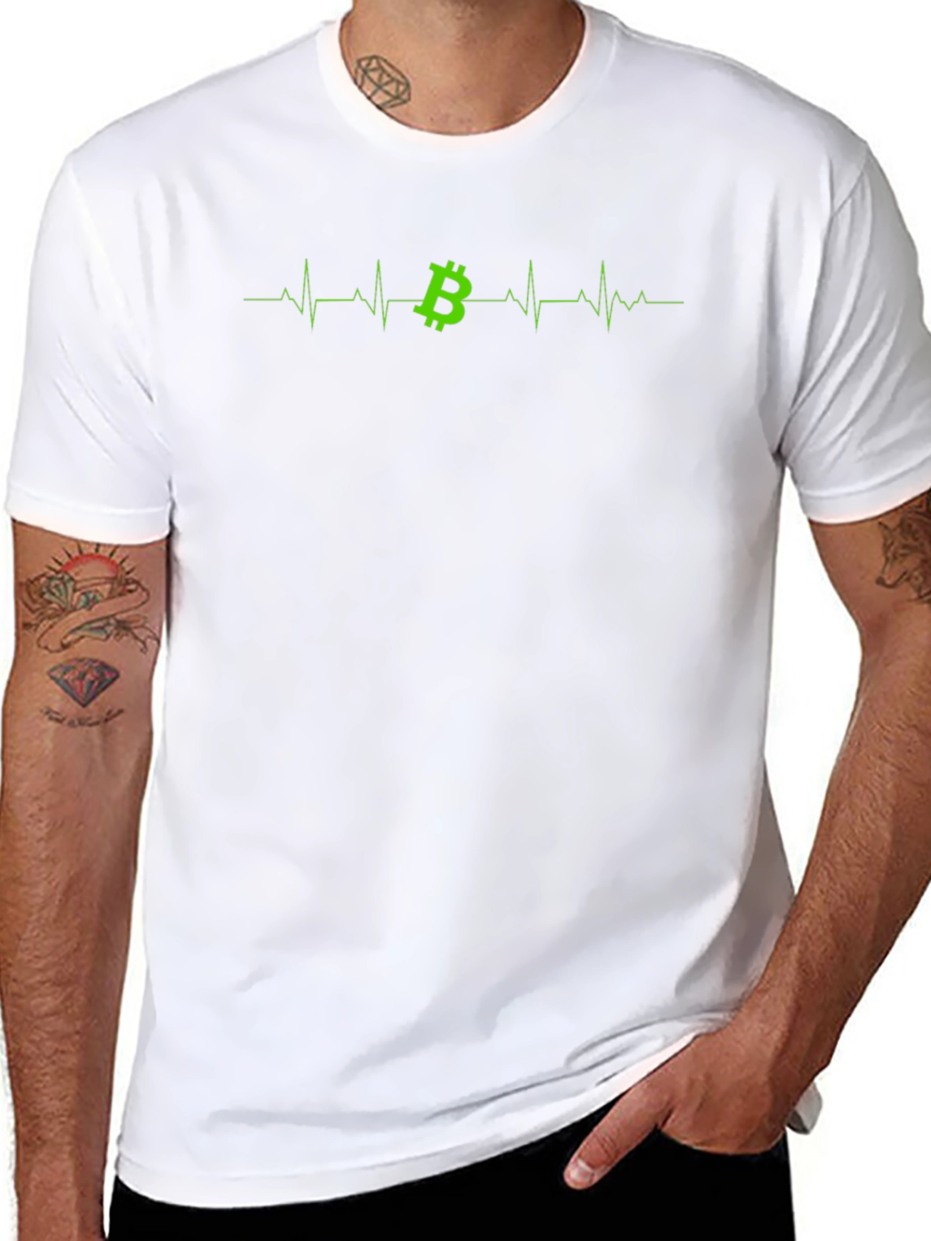 Bitcoin Heartbeat T-Shirt - Crypto Lover Tee