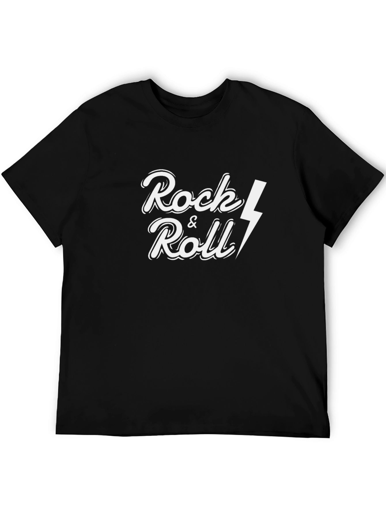 Rock & Roll Graphic Black T-Shirt