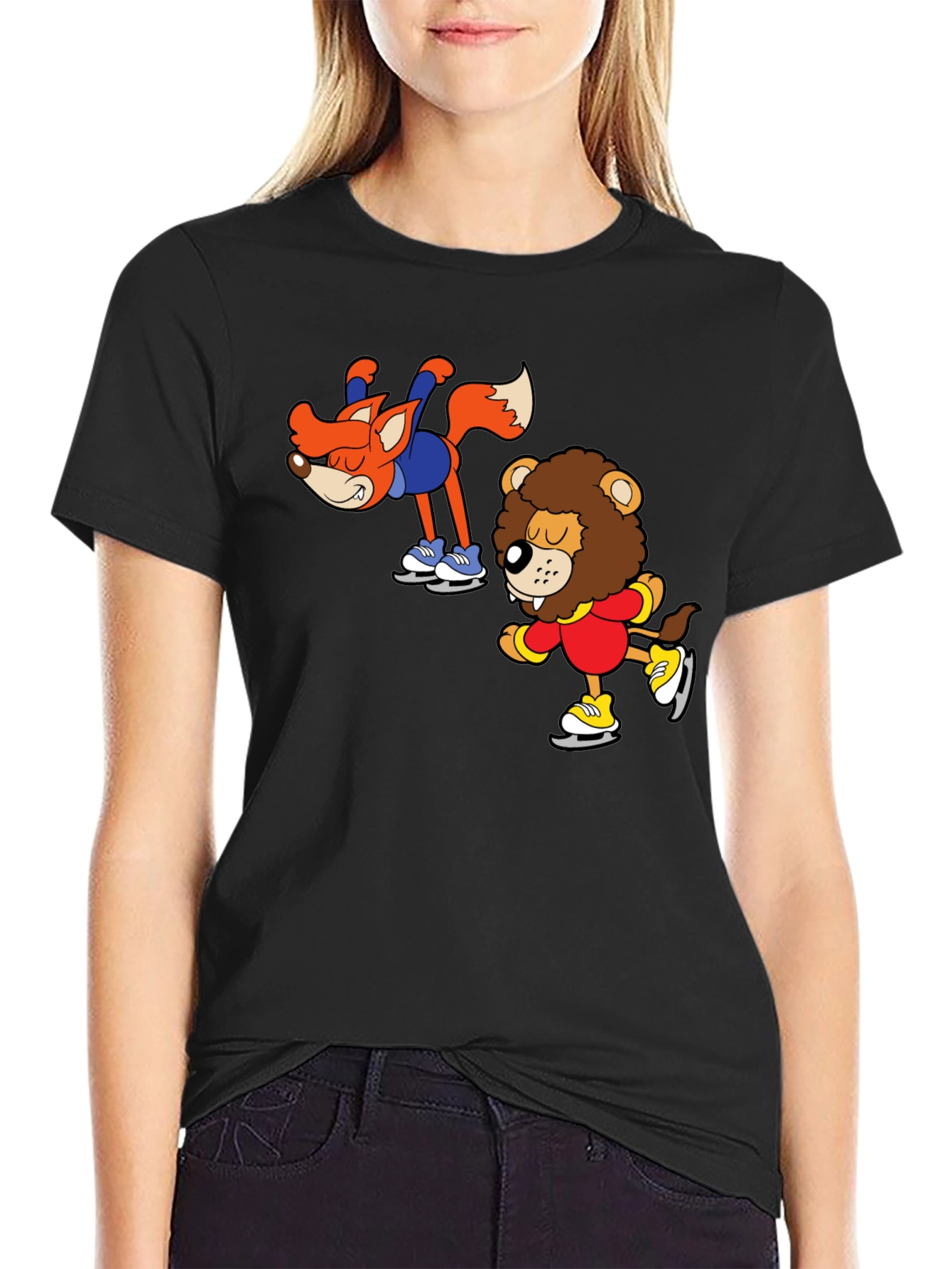 Skating Buddies Black T-Shirt