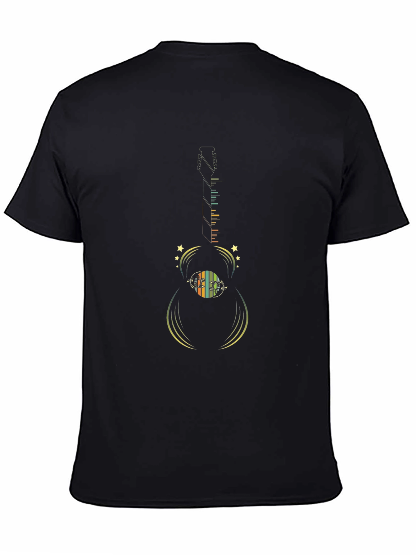 Retro Guitar Record Player T-Shirt