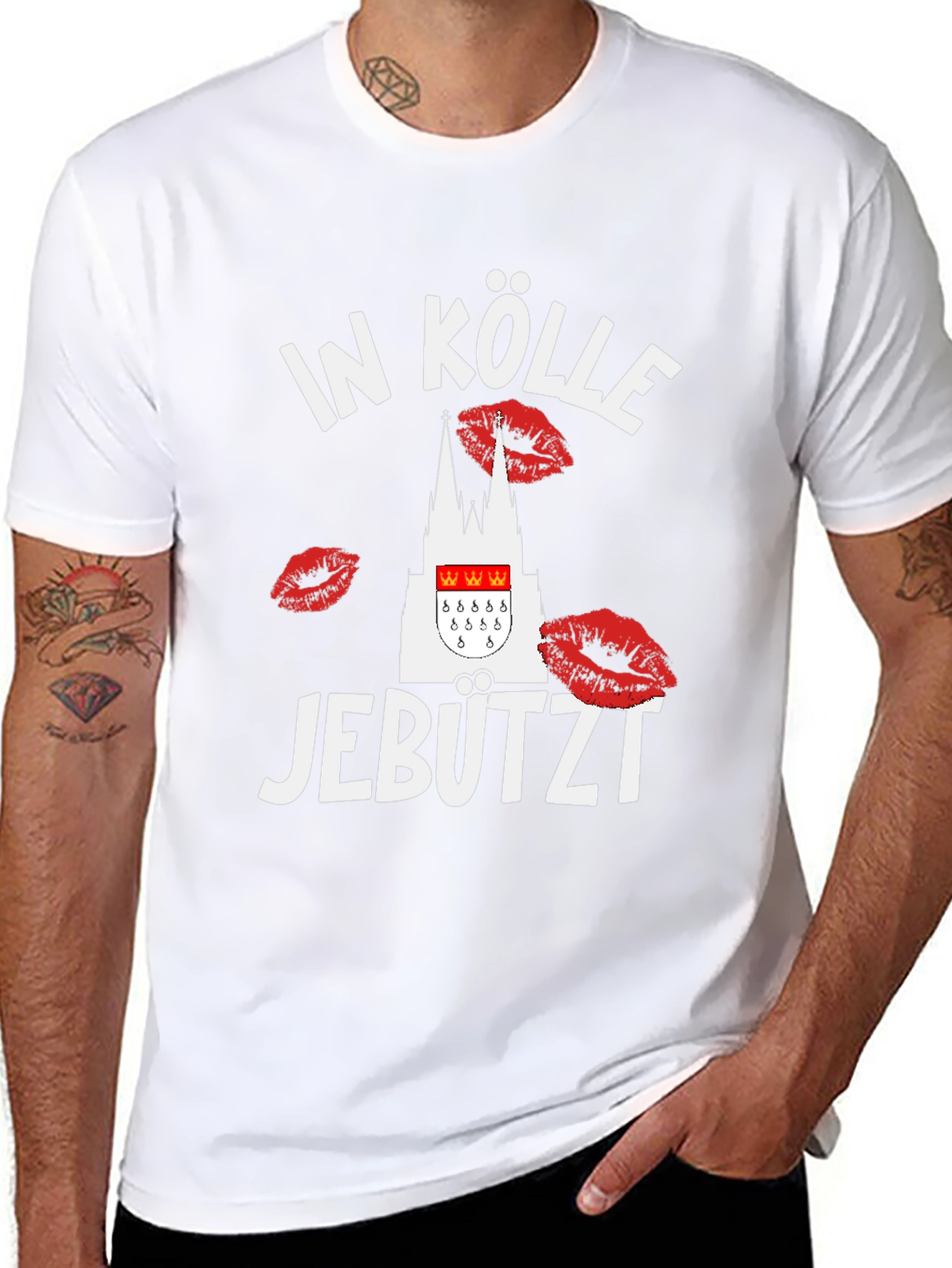 In Kölle Jebützt Kiss Graphic T-Shirt